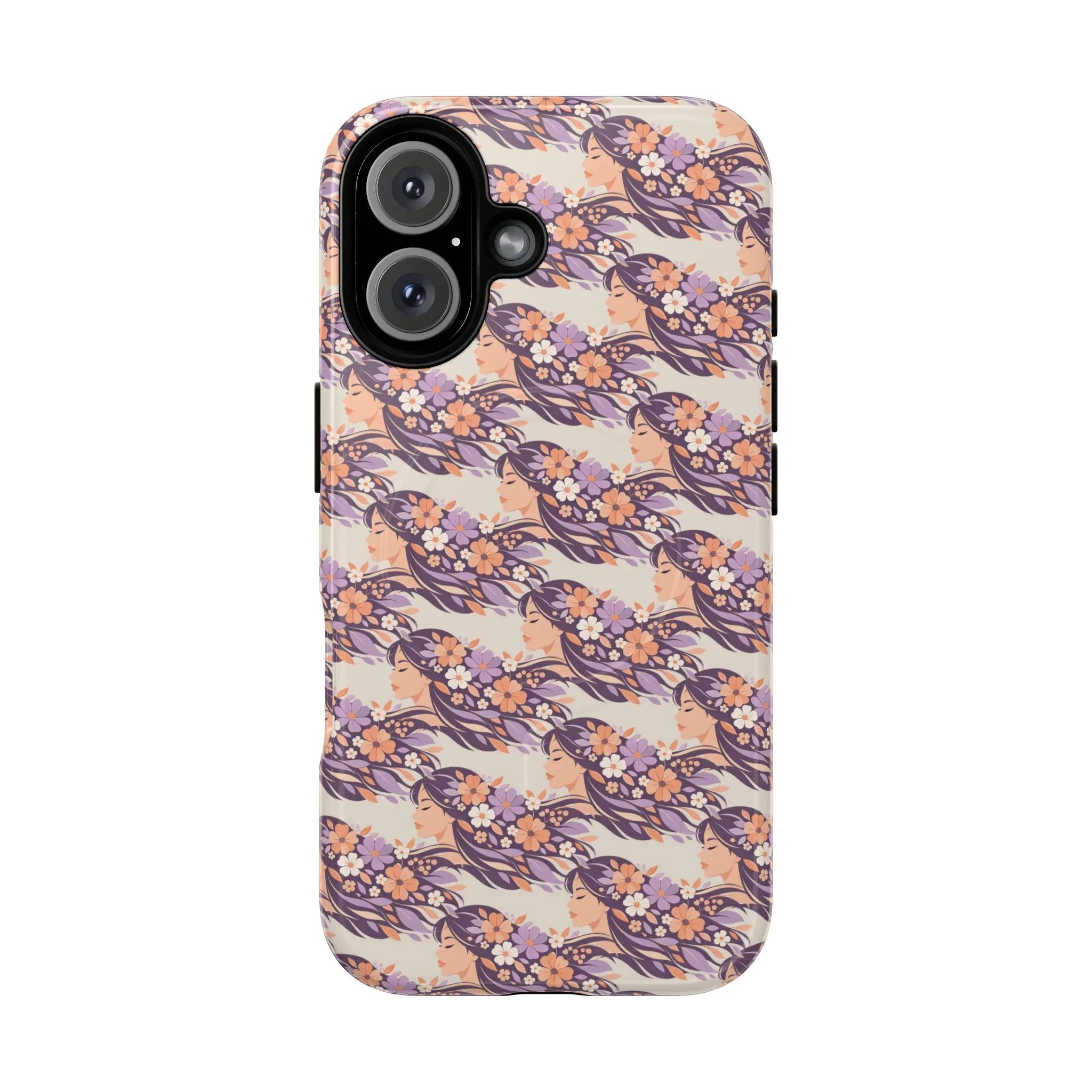 Floral Goddess Phone Case for iPhone 13-17 - KARARMDESIGN
