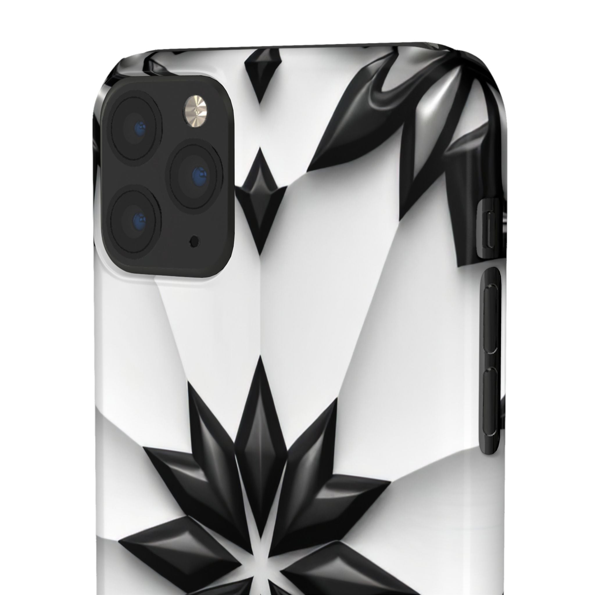 Black & White Geometric Snap Case for iPhone & Samsung Galaxy