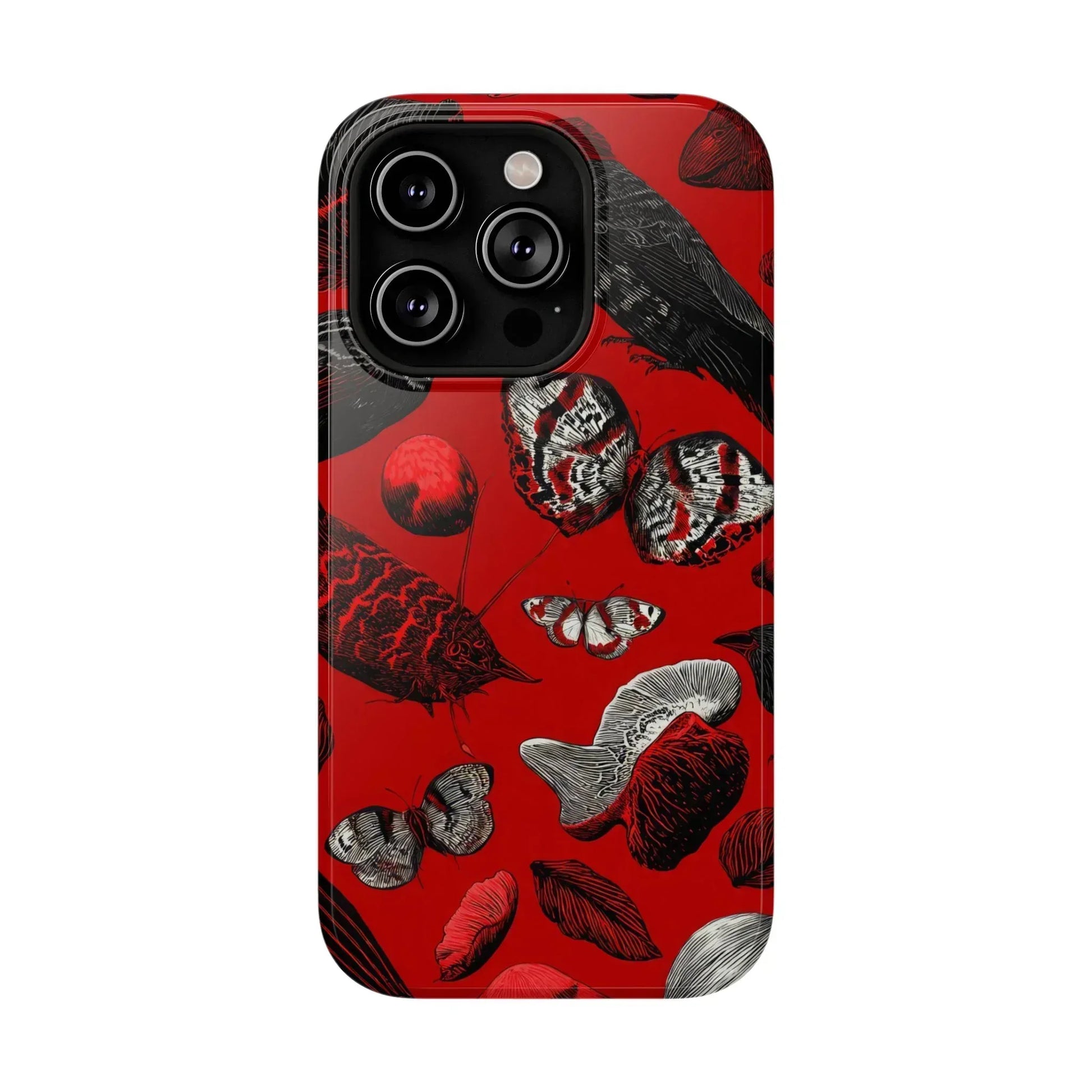Crimson Wilderness Phone Case for iPhone 11-17 - KARARMDESIGN