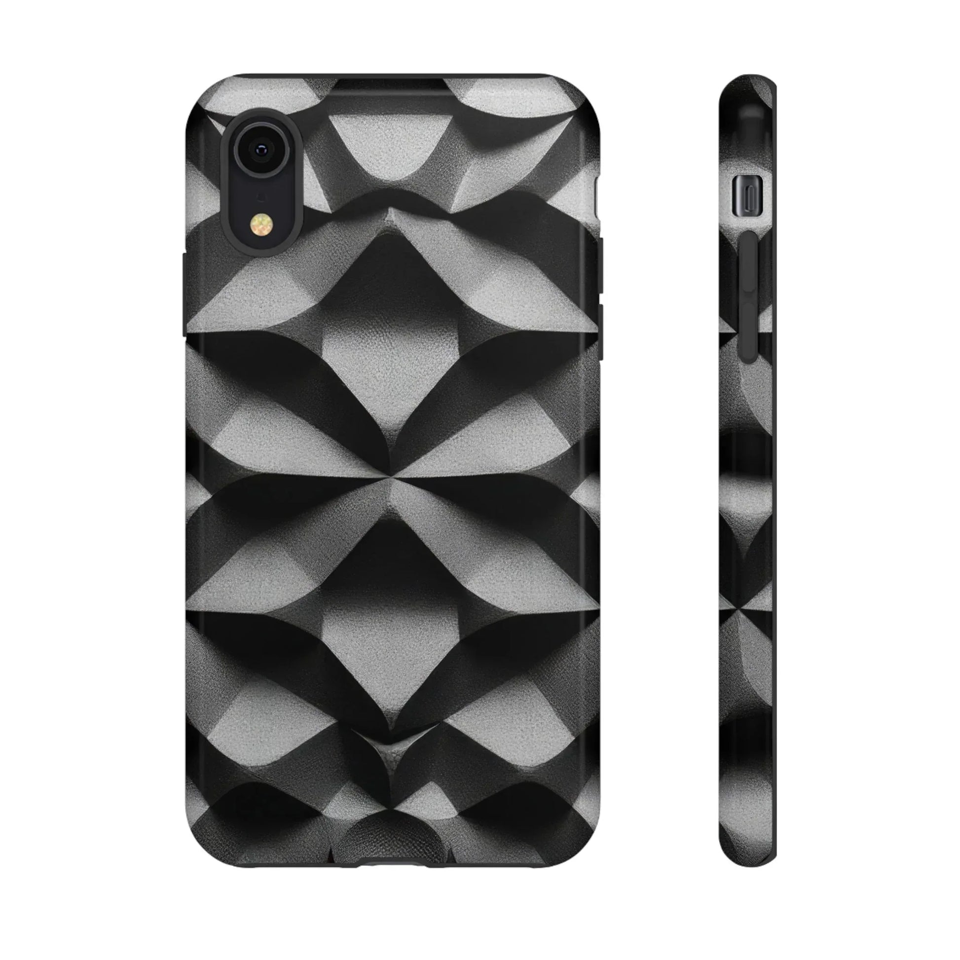 3D Geometric Phone Case for iPhone 8–17 - KARARMDESIGN