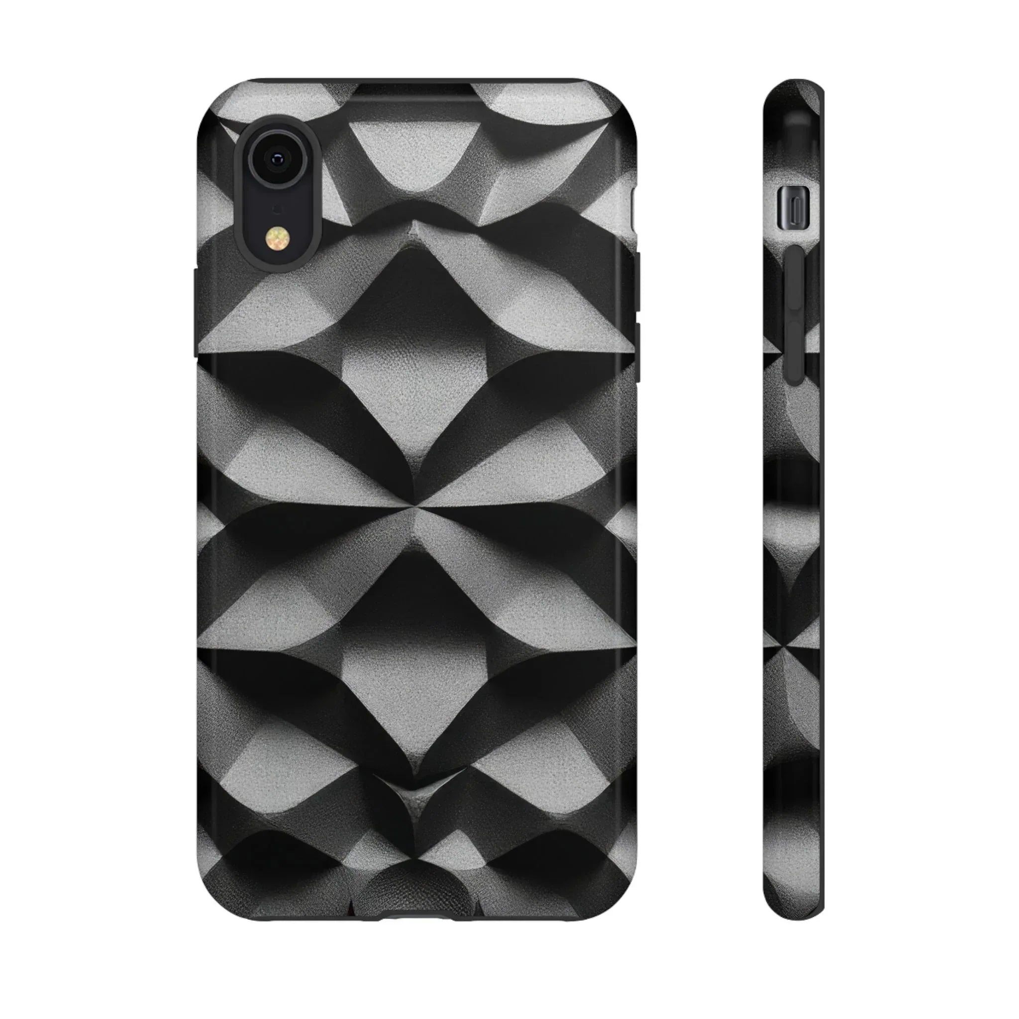 3D Geometric Phone Case for iPhone 8–17 - KARARMDESIGN