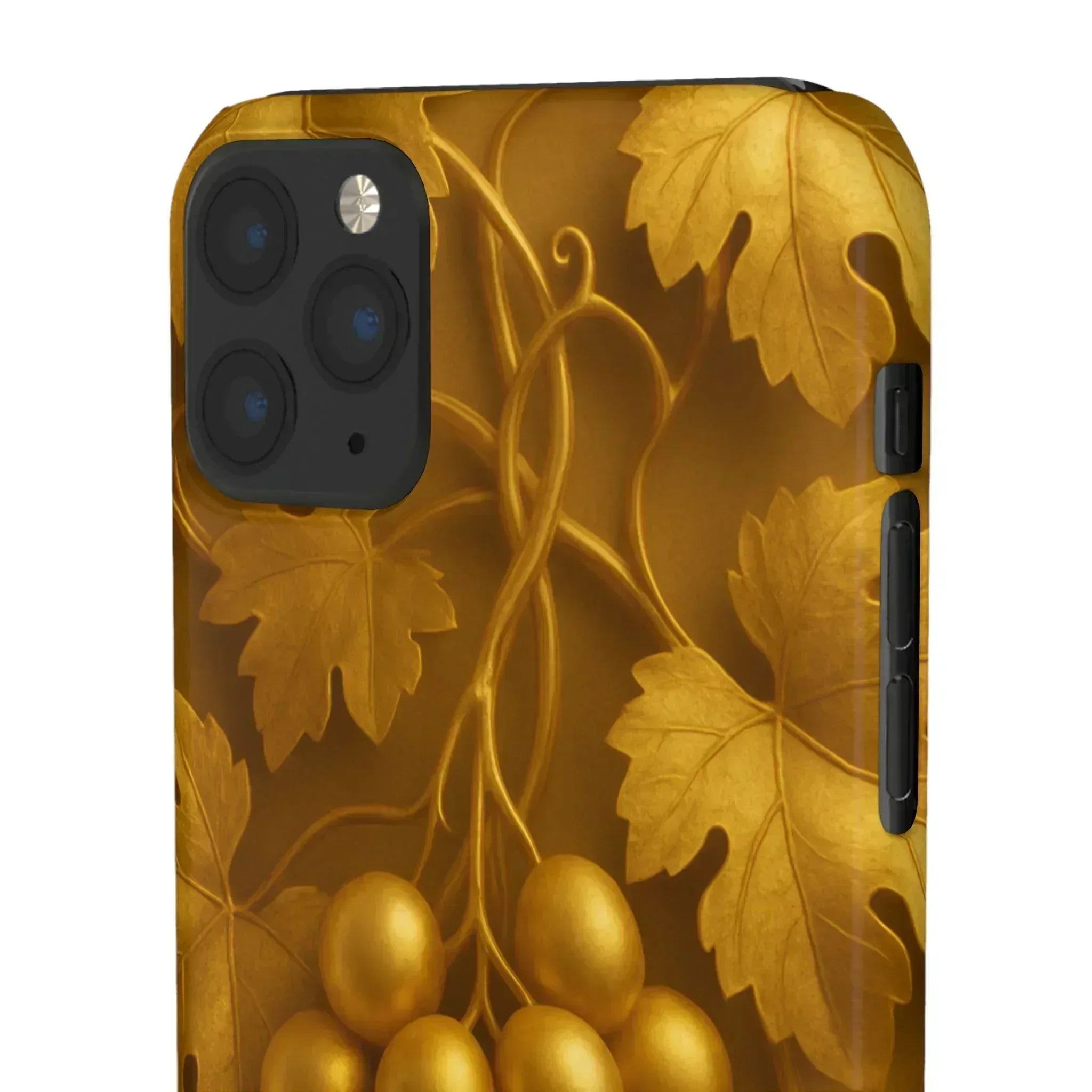 Golden Grapes Phone Case for iPhone 8–16 - KARARMDESIGN