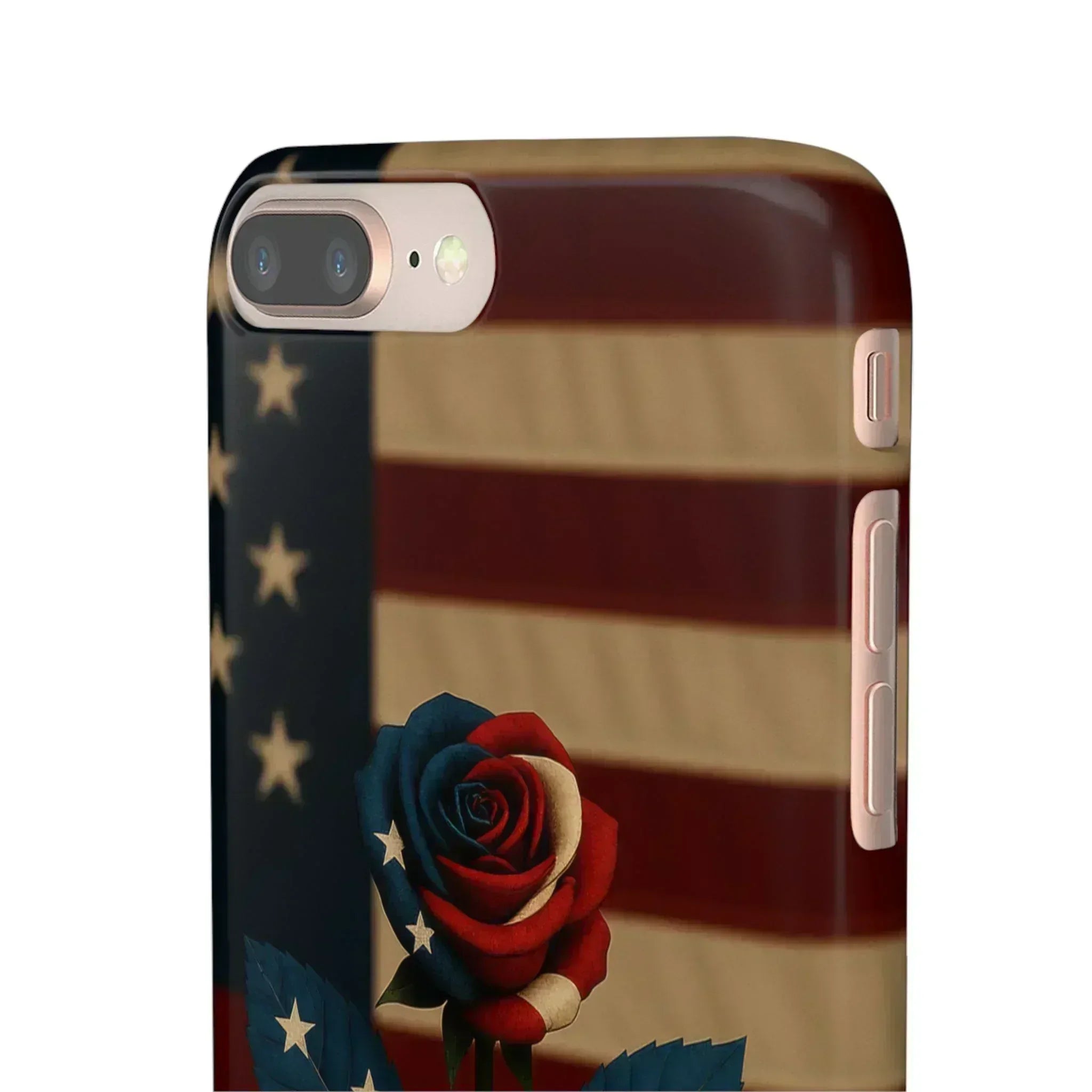 American Rose Flag Phone Case for iPhone 8-16 and Galaxy S10-S24 - KARARMDESIGN