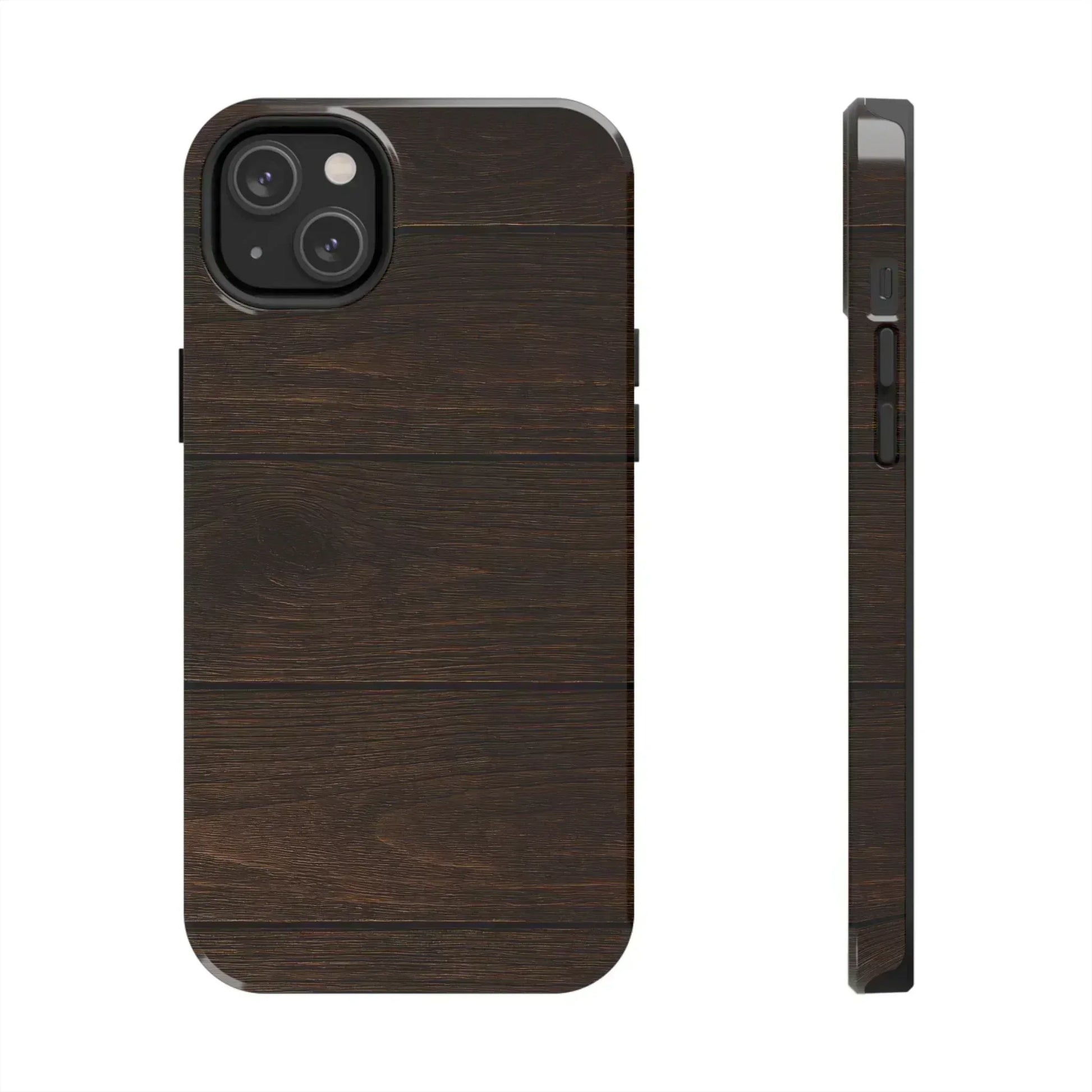 Dark Wood Grain Phone Case for iPhone and Galaxy - KARARMDESIGN