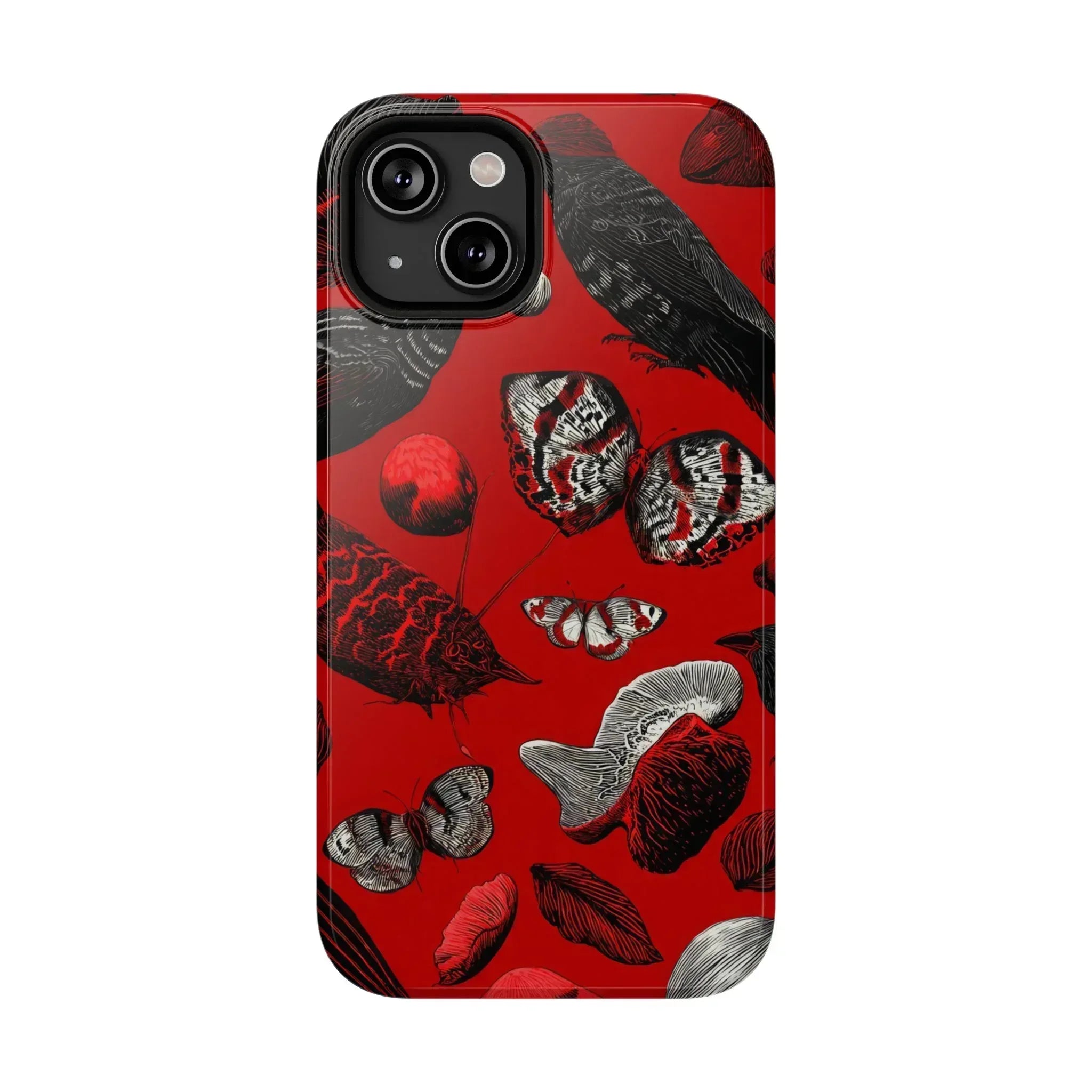 Crimson Wilderness Phone Case for iPhone 11-17 - KARARMDESIGN