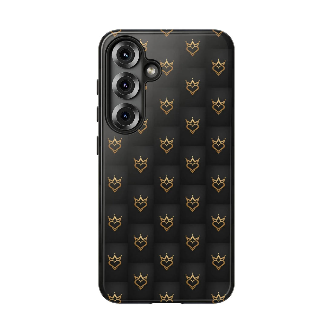 Crowned Heart Doodle Phone Case for iPhone 11-17 & Galaxy S10-S25 - KARARMDESIGN
