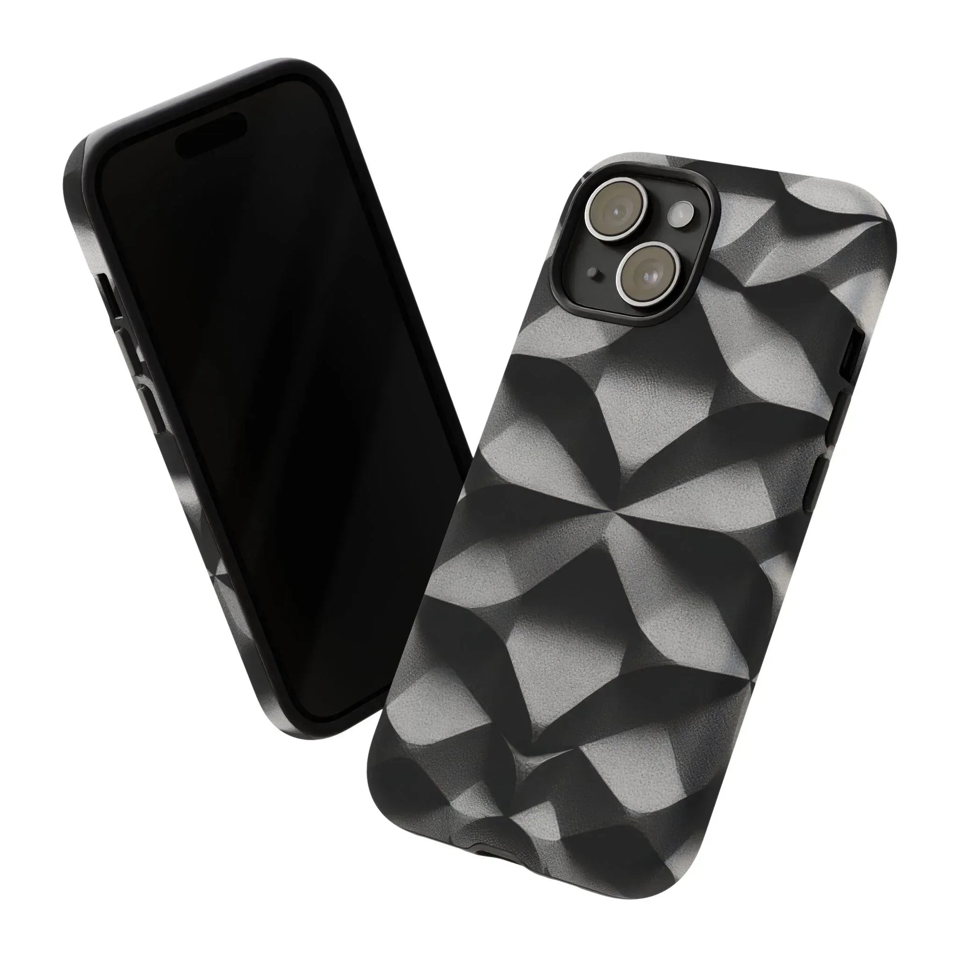 3D Geometric Phone Case for iPhone 8–17 - KARARMDESIGN