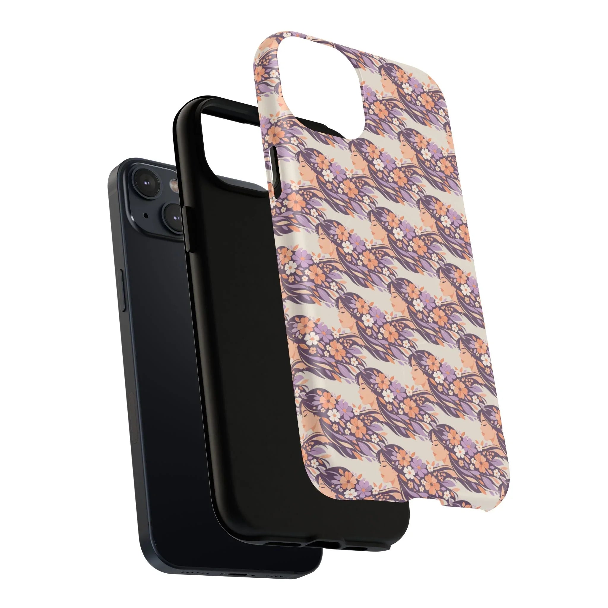 Floral Goddess Phone Case for iPhone 13-17 - KARARMDESIGN