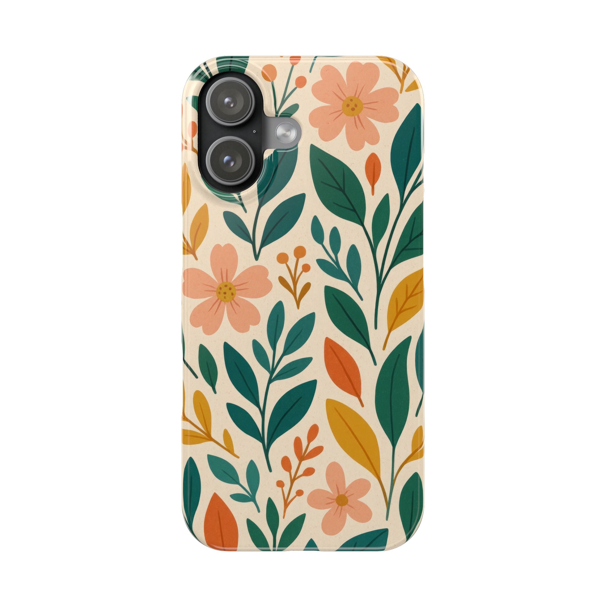 Floral Harmony Phone Case for iPhone 11-17