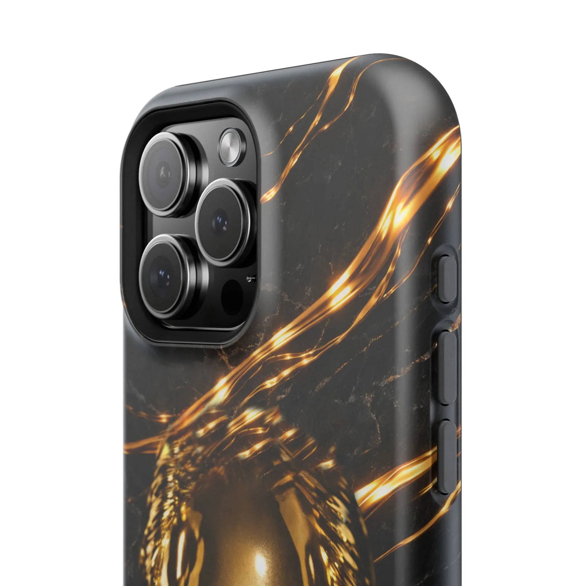 Luxury Gold Portrait Phone Case for iPhone 11-17 and Galaxy S21-S25 - KARARMDESIGN