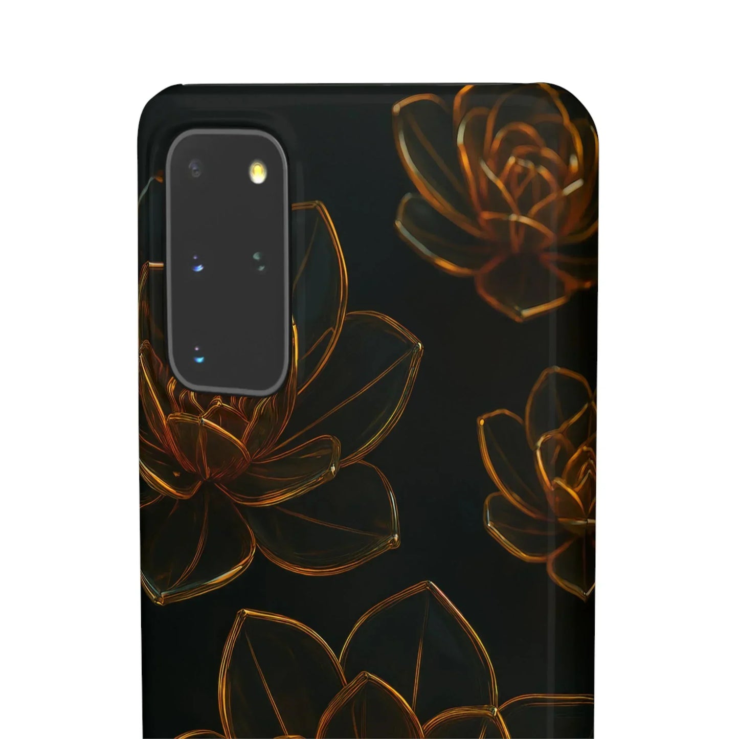 Glass Flower Phone Case for iPhone 7-16 and Galaxy S10-S24 Models