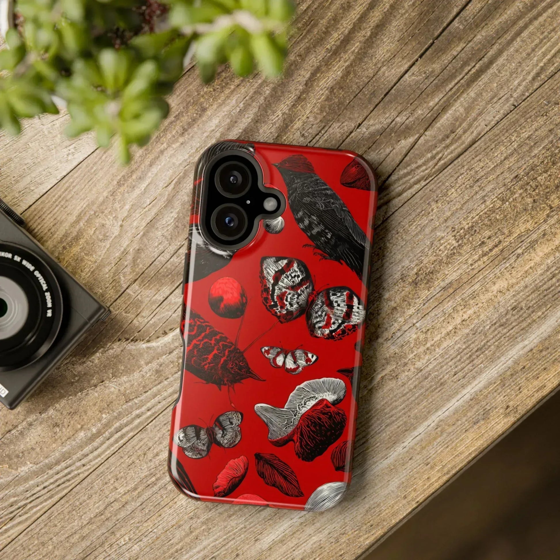 Crimson Wilderness Phone Case for iPhone 11-17 - KARARMDESIGN