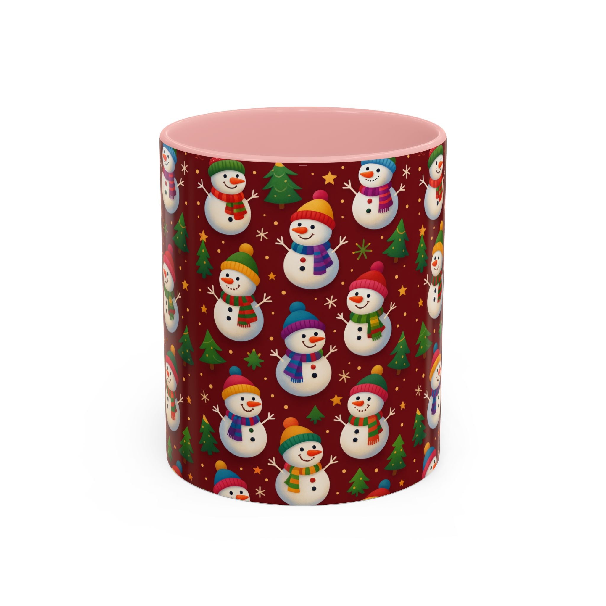 Festive Snowman Parade Accent Coffee Mug (11oz)