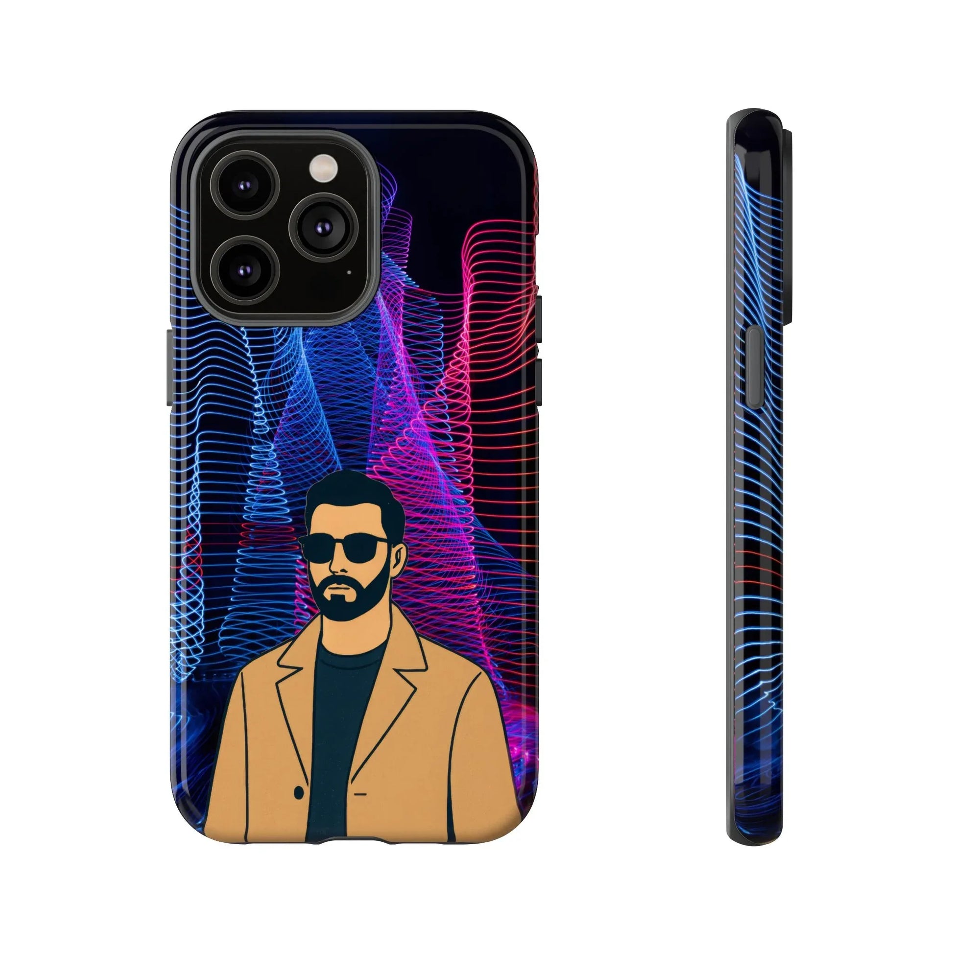 Bearded Style Phone Case for iPhone 11-17 and Galaxy S20-S25 - KARARMDESIGN