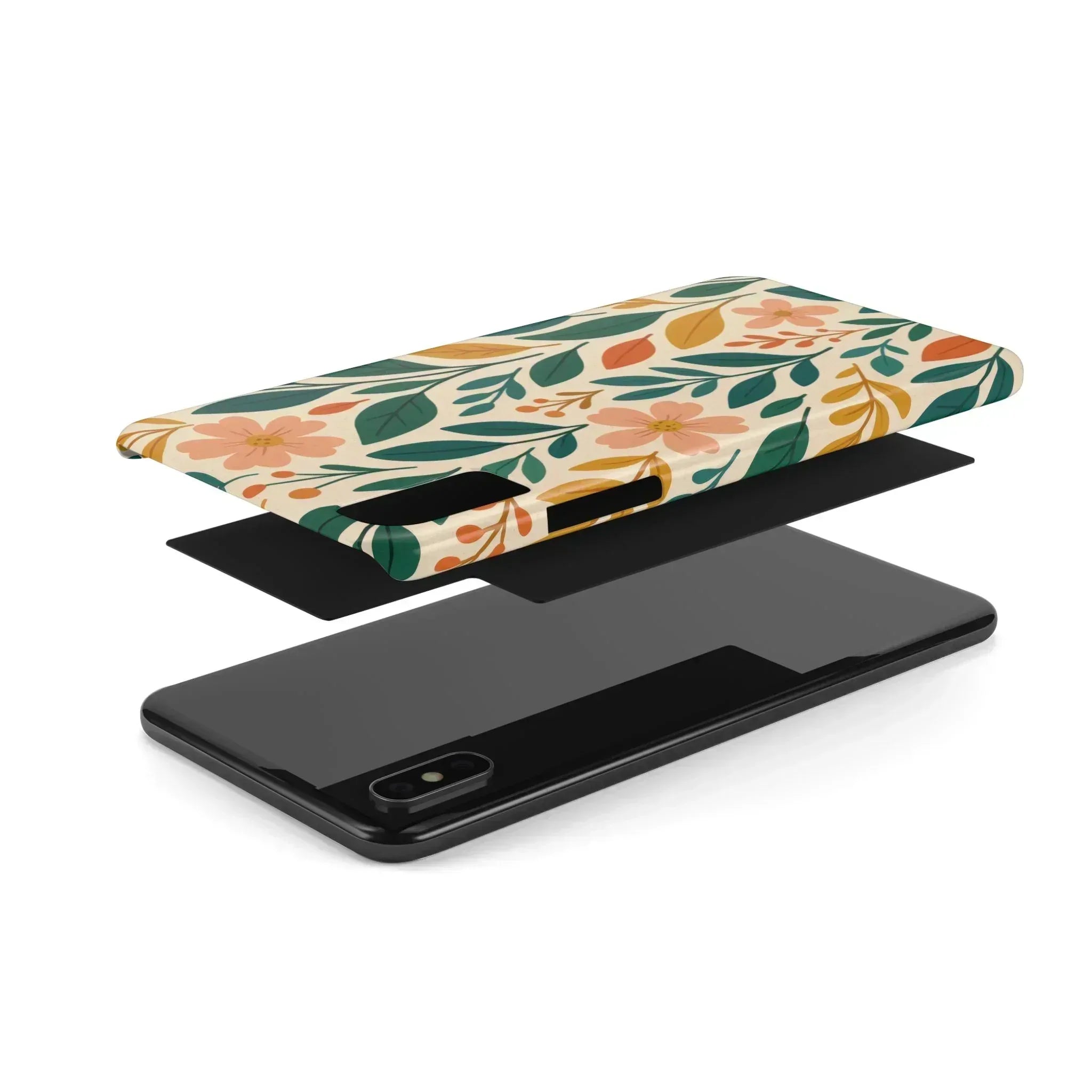 Floral Harmony Phone Case for iPhone 11-16 - KARARMDESIGN