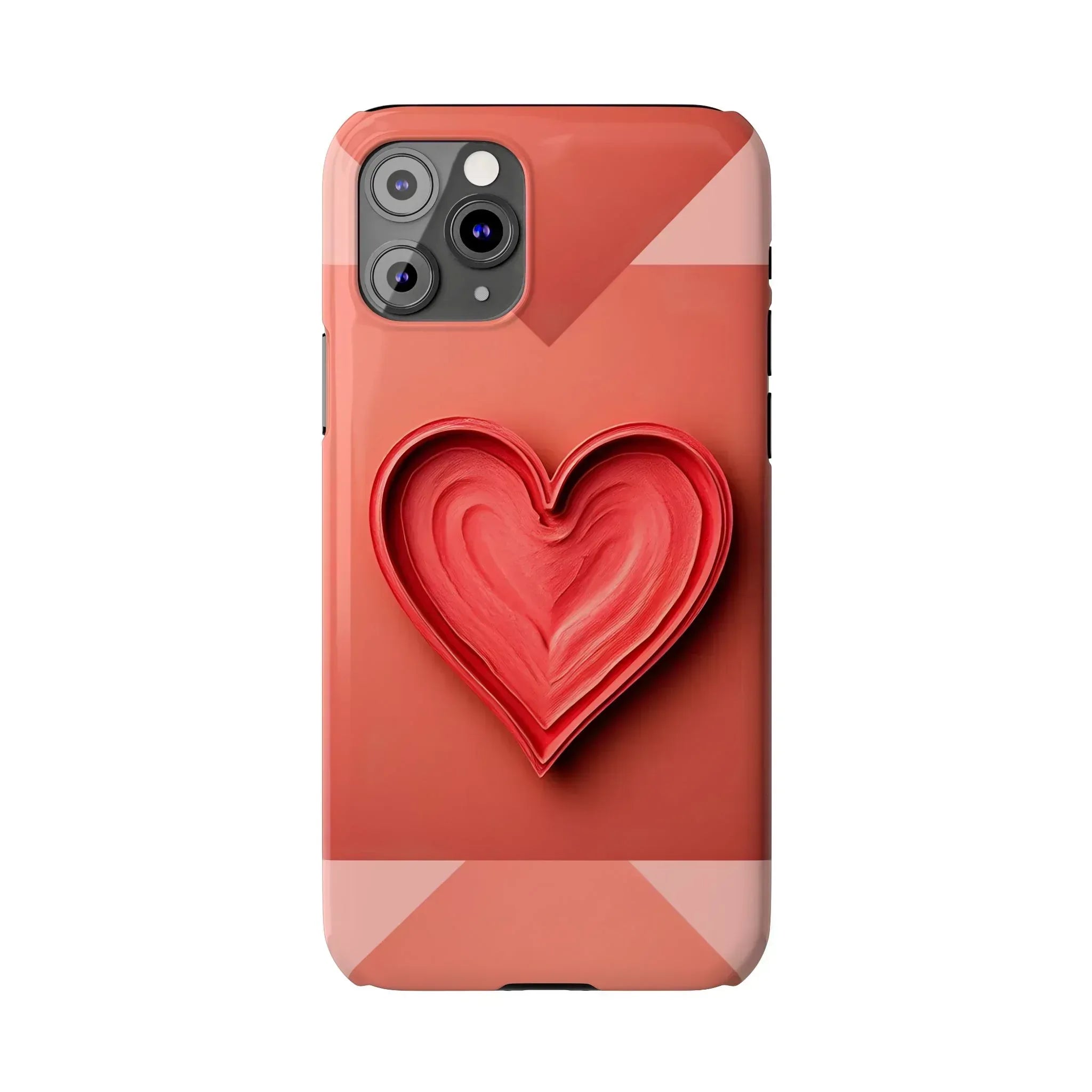 Heart Design Phone Case for iPhone 11-17 - KARARMDESIGN