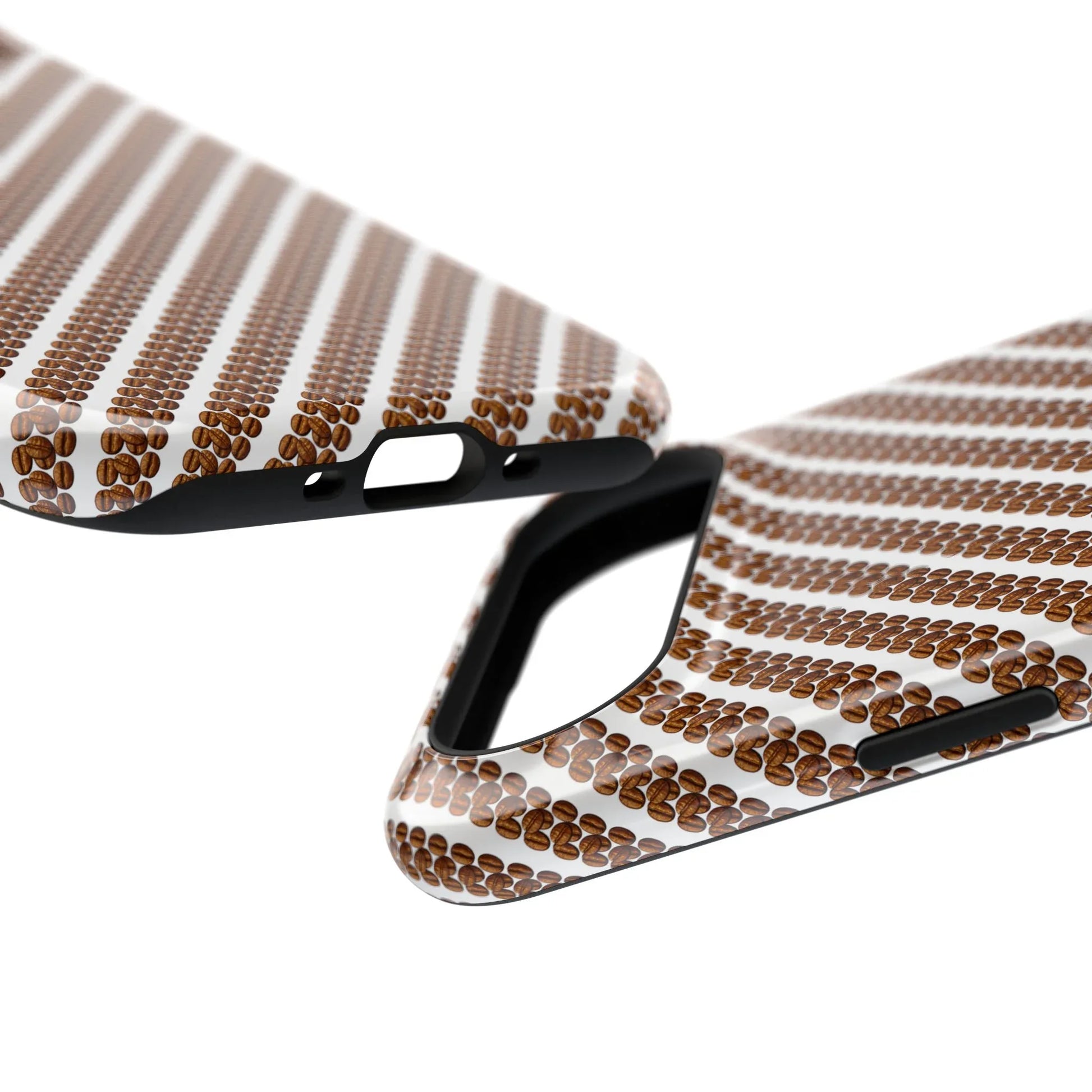 Stylish Coffee Pattern Phone Case for iPhone 11–17 and Galaxy S21–S22 - KARARMDESIGN