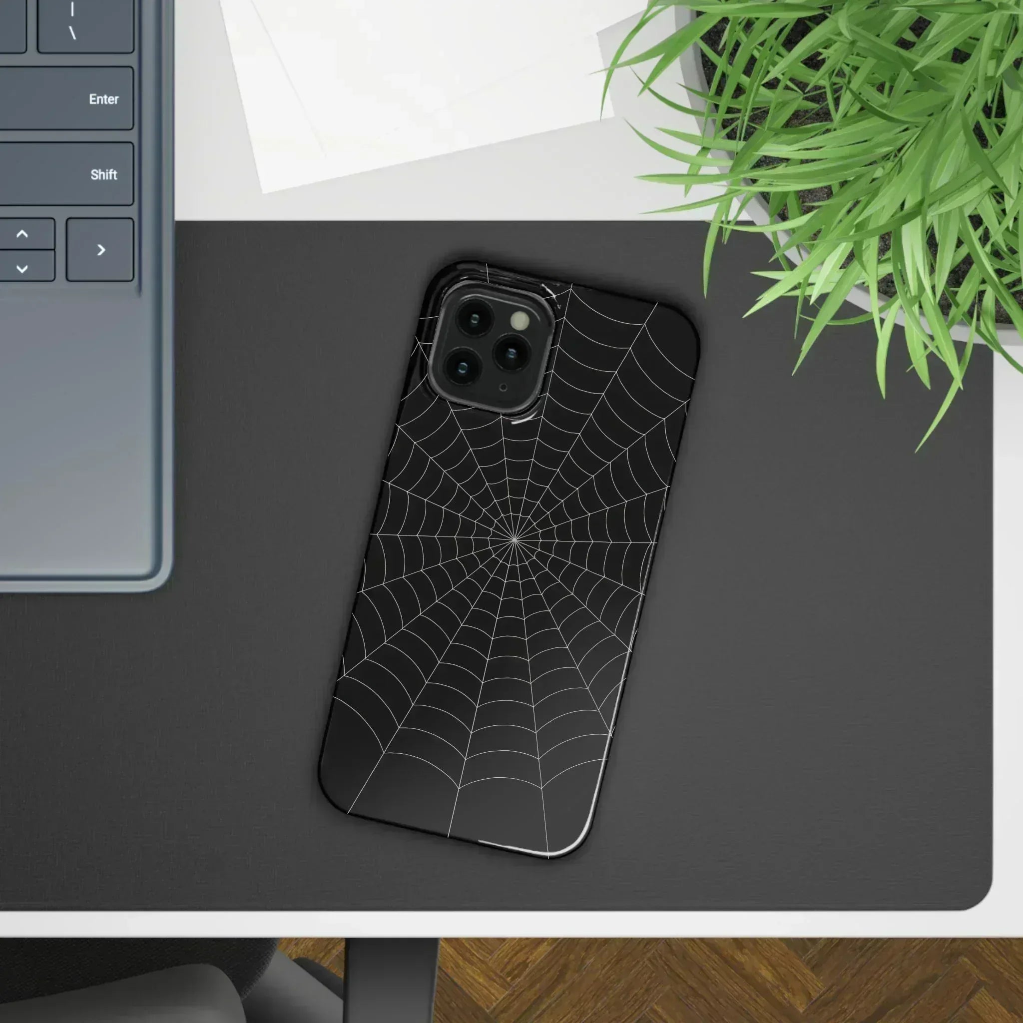 Spider Web Phone Case for iPhone 12-16 - KARARMDESIGN