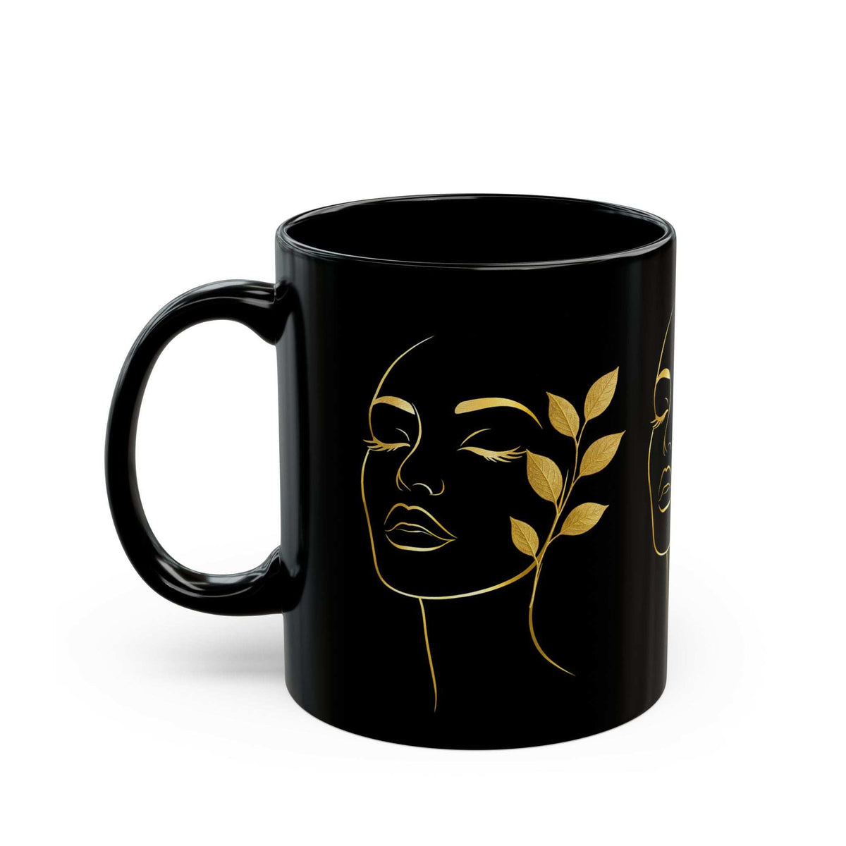 Golden Muse Mug - Black Mug (11oz, 15oz)