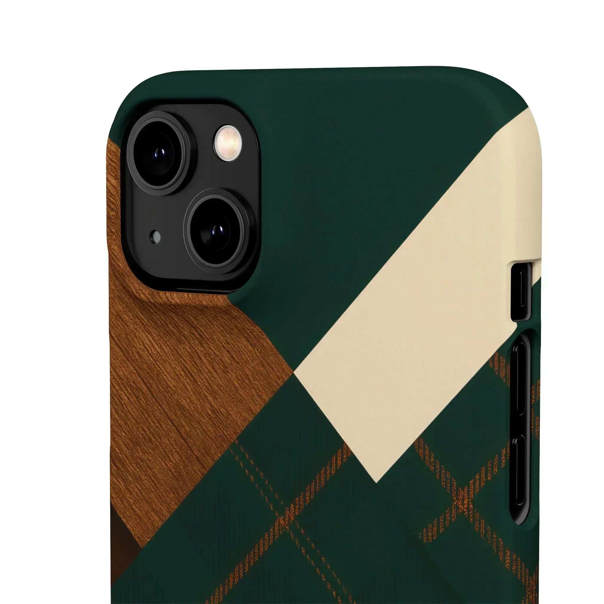 Rustic Green Phone Case for iPhone 8-16 and Galaxy S20-S24 - KARARMDESIGN