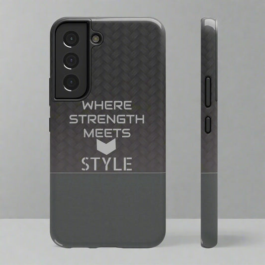 Gray Carbon Phone Case for iPhone 12-16 and Galaxy S21-S22 Models - KarArmDesign