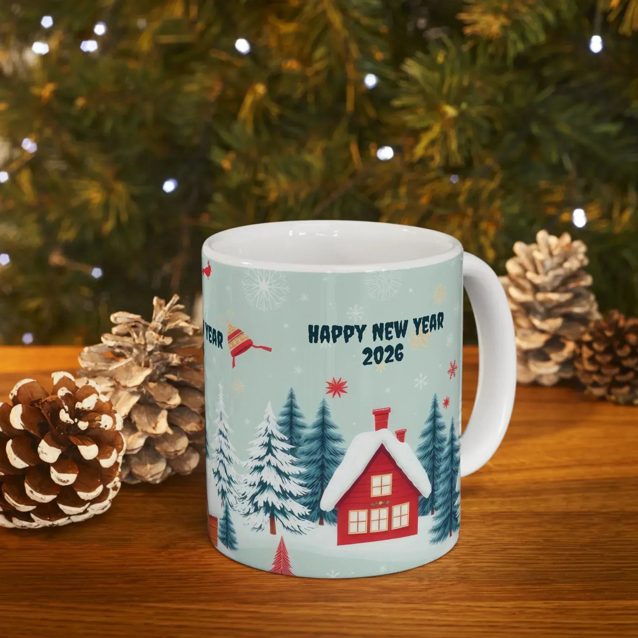 New Year Vibes Ceramic Mug, (11oz, 15oz) - KARARMDESIGN
