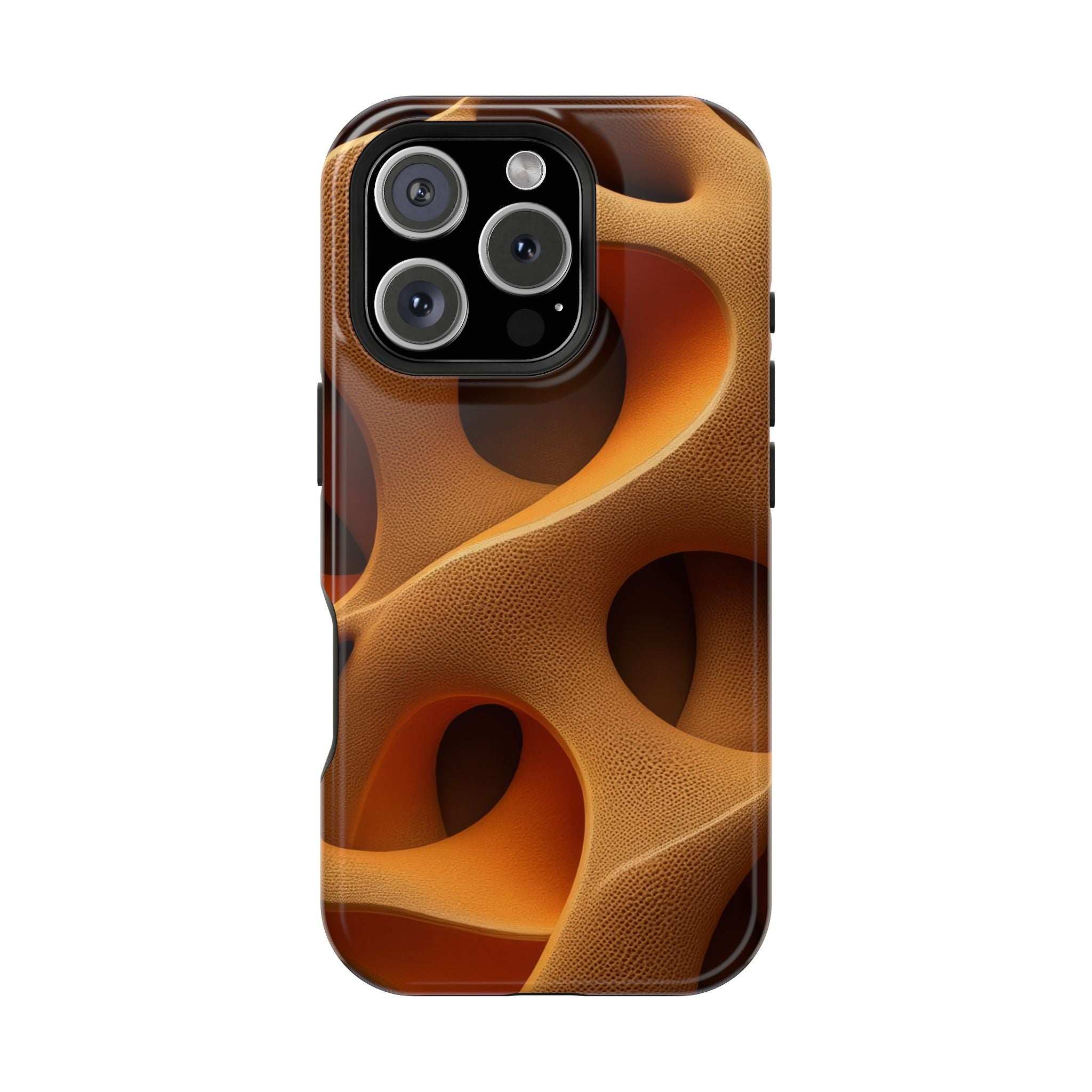 Amber Flow Phone Case for iPhone 11-17 and Samsung Galaxy S21-S26 Models