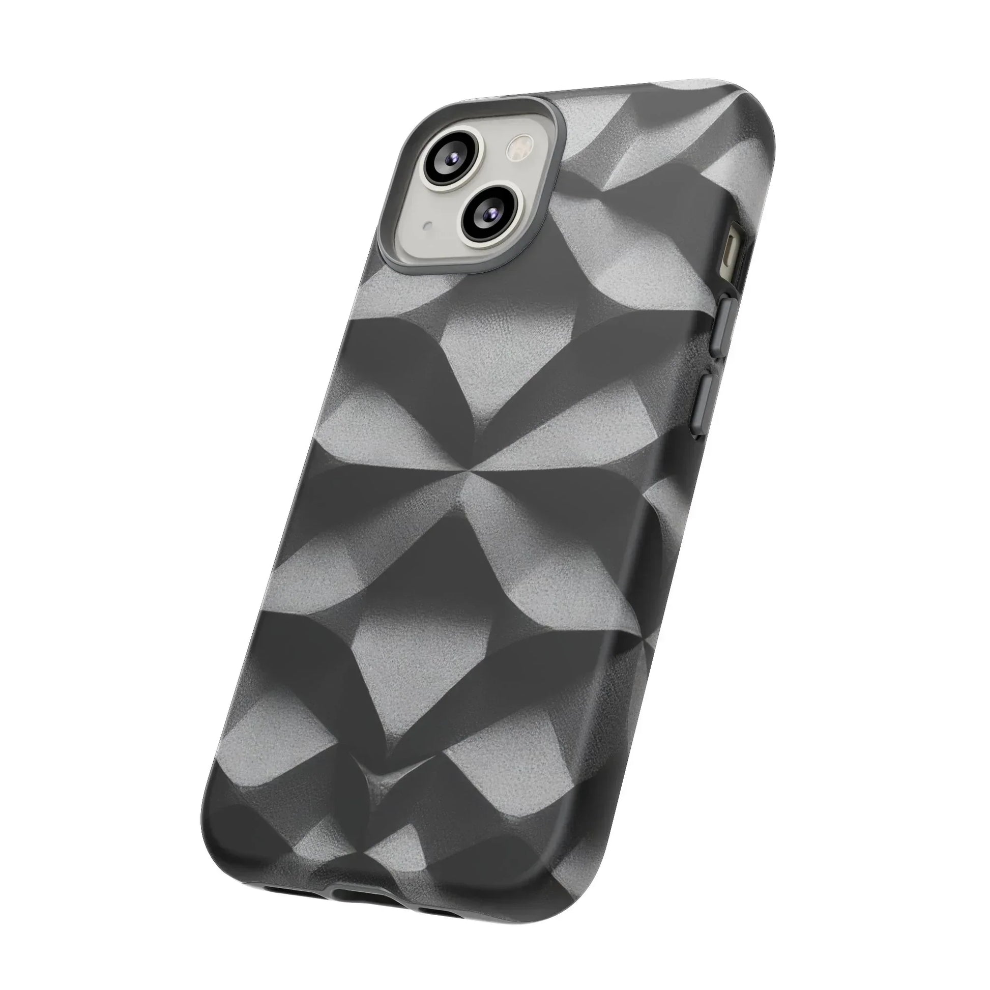 3D Geometric Phone Case for iPhone 8–17 - KARARMDESIGN