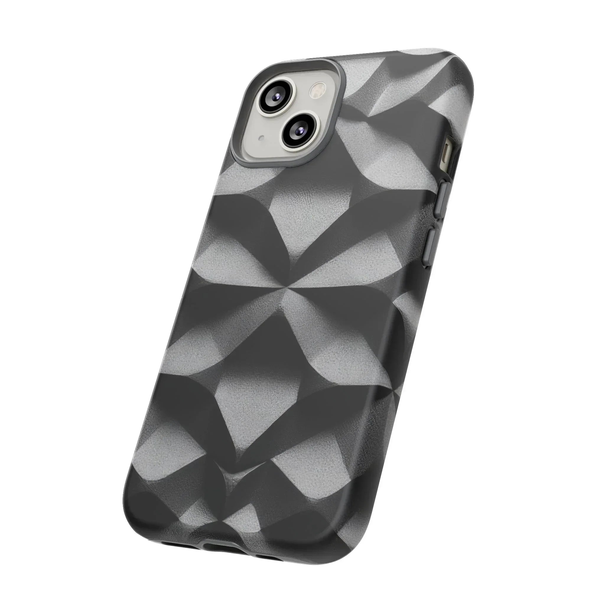 3D Geometric Phone Case for iPhone 8–17 - KARARMDESIGN