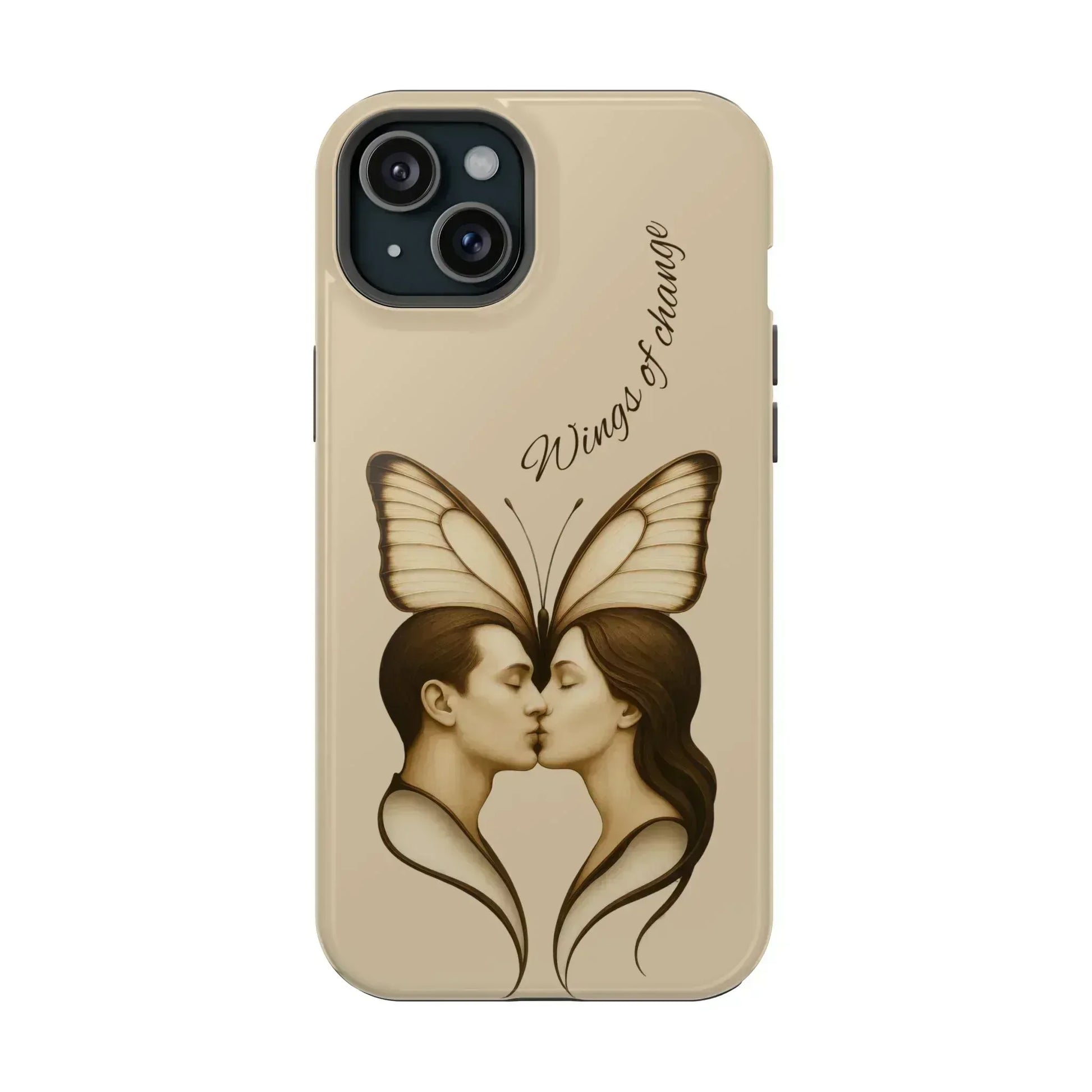 Romantic Butterfly Couple Phone Case for iPhone 12-16 and Galaxy S21-S22 - KARARMDESIGN