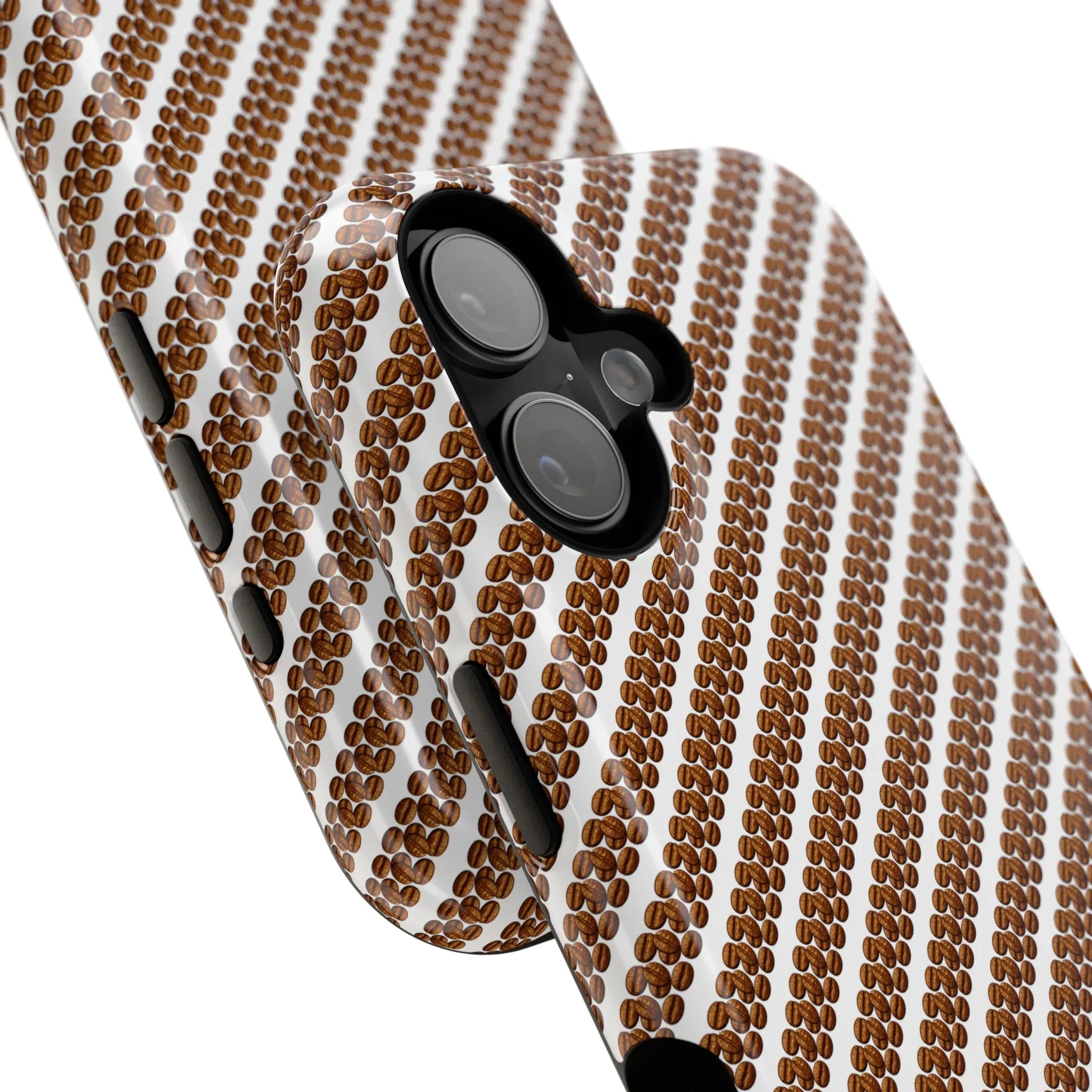 Stylish Coffee Pattern Phone Case for iPhone 11–17 and Galaxy S21–S22 - KARARMDESIGN