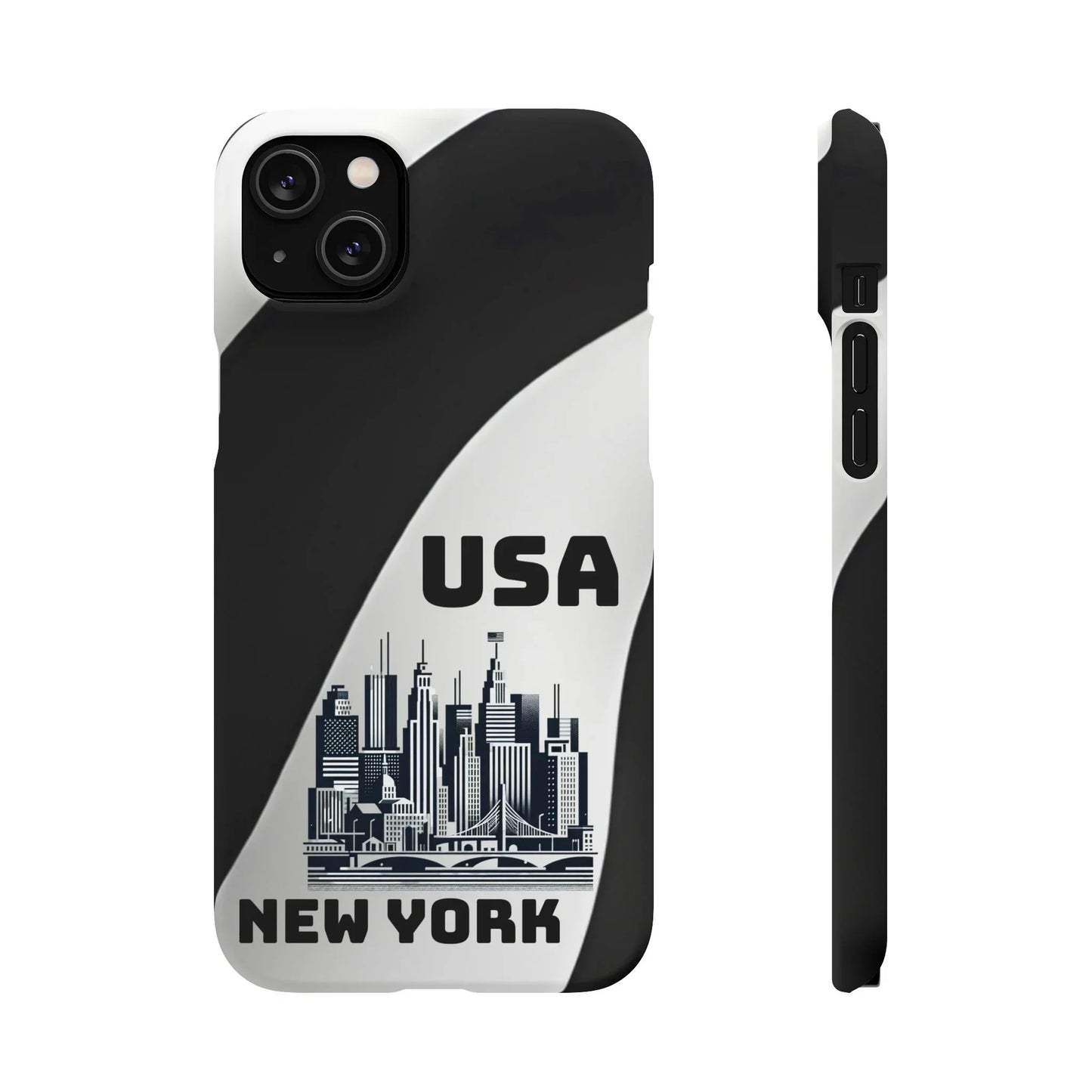 Monochrome New York City Skyline Phone Case for iPhone, Galaxy & Pixel - KarArmDesign