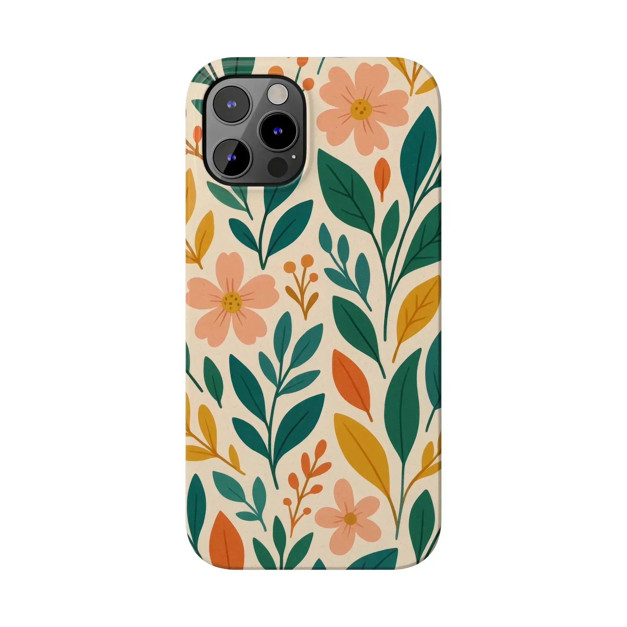Floral Harmony Phone Case for iPhone 11-16 - KARARMDESIGN