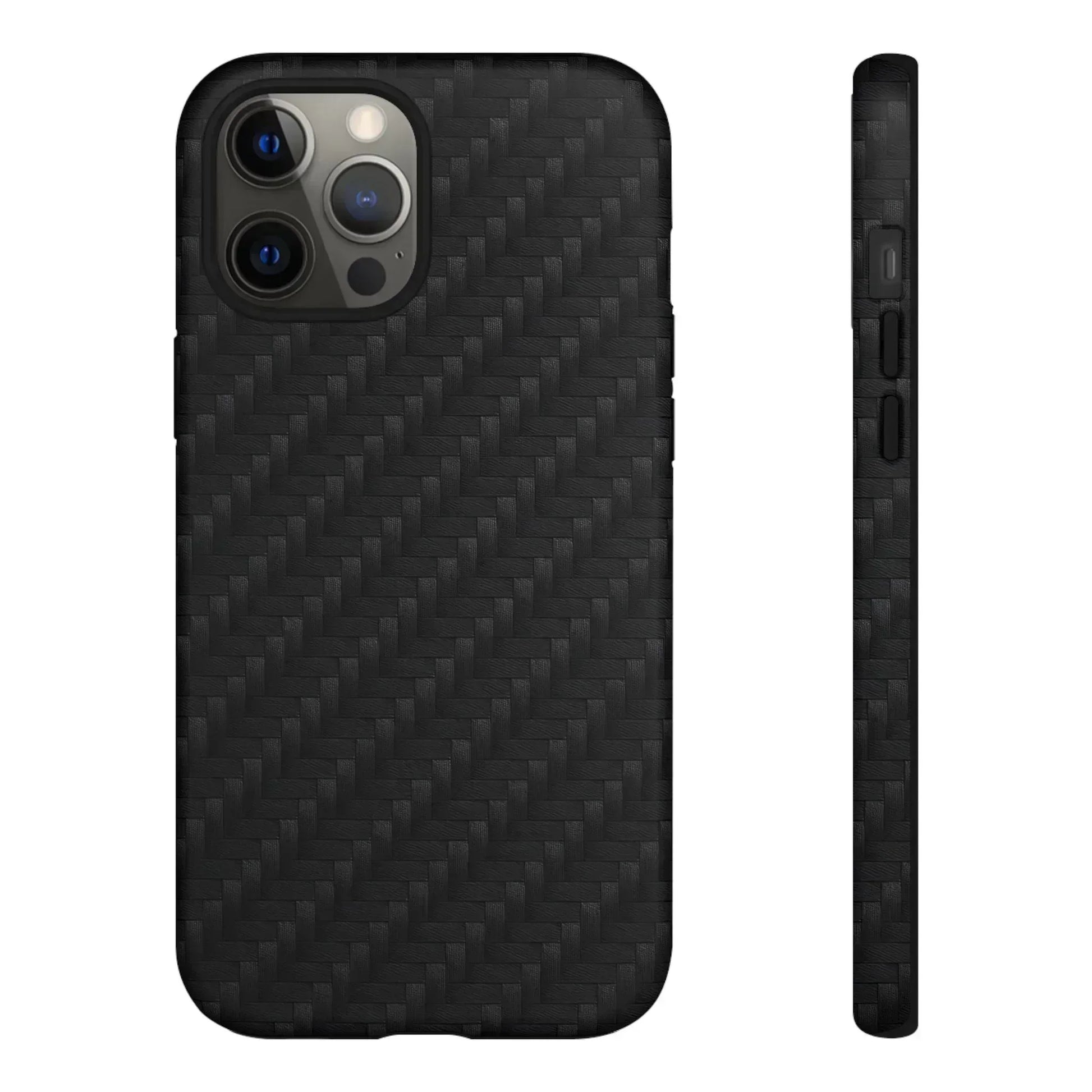 Black Carbon Phone Case for iPhone 8-16 and Google Pixel up to 9 - KARARMDESIGN