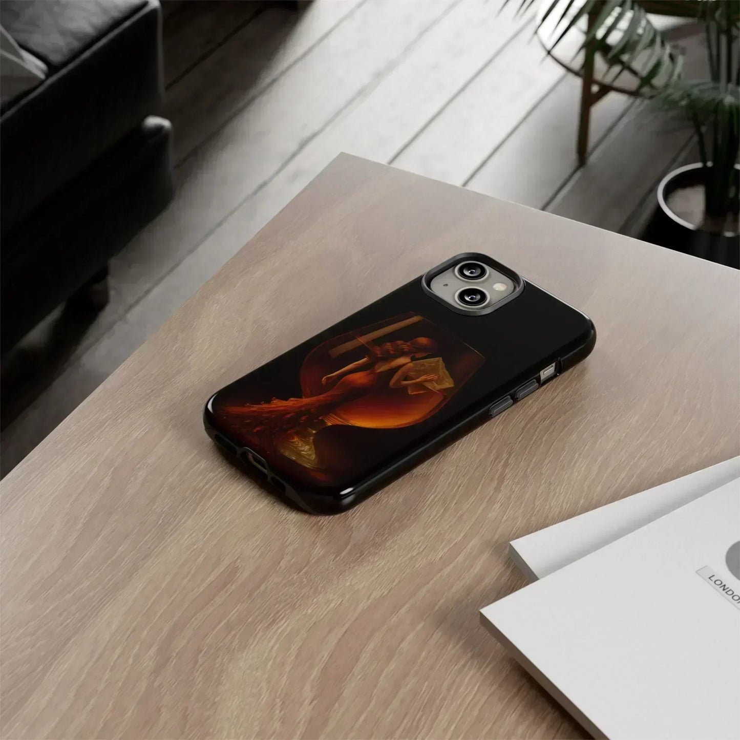 Elegant Midnight Lady Phone Case for iPhone 8-16 and Google Pixel up to 9 Models - KarArmDesign