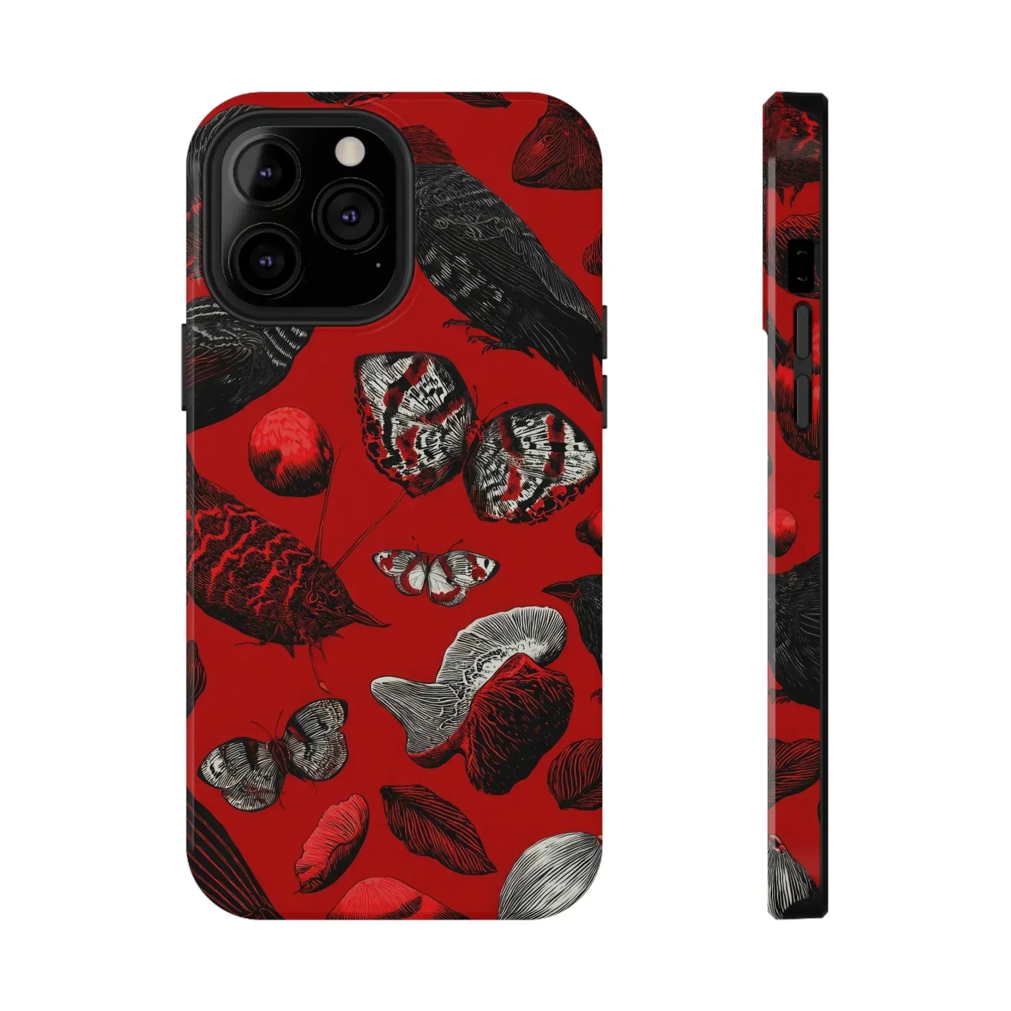 Crimson Wilderness Phone Case for iPhone 11-17 - KARARMDESIGN
