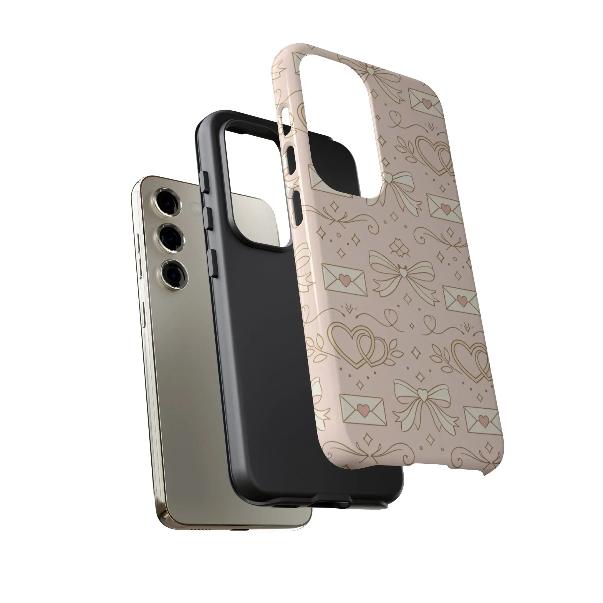 Sweet Romance Tough Phone Case for iPhone 11–17 & Galaxy S10–S25 - KARARMDESIGN