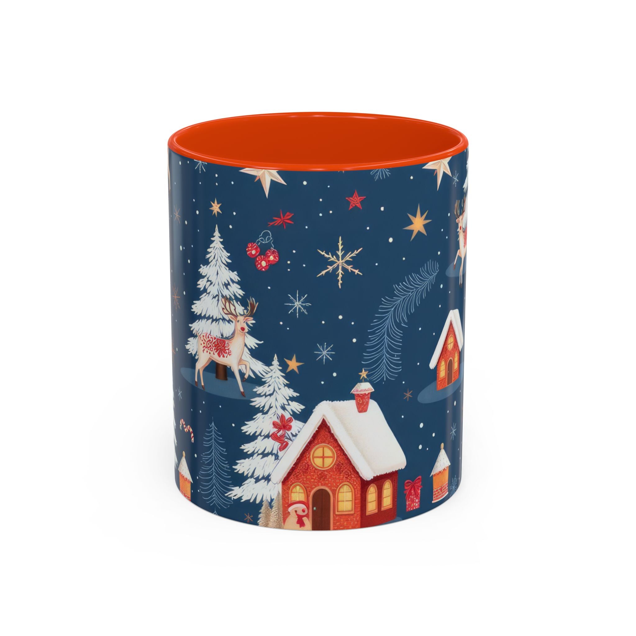 Dark Blue Christmas Mug - Colorful Mugs (11oz, 15oz)