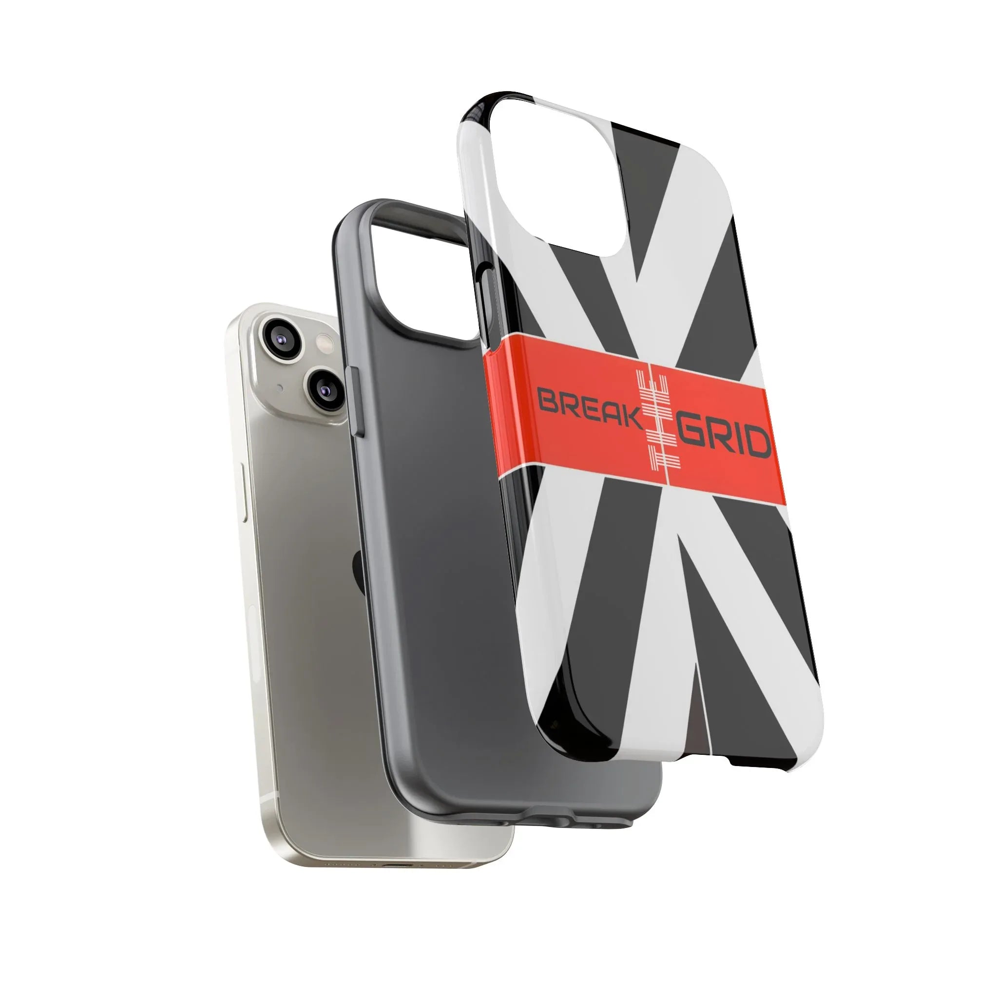 Break The Grid Phone Case for iPhone 11–16 and Galaxy S20–S25 - KARARMDESIGN