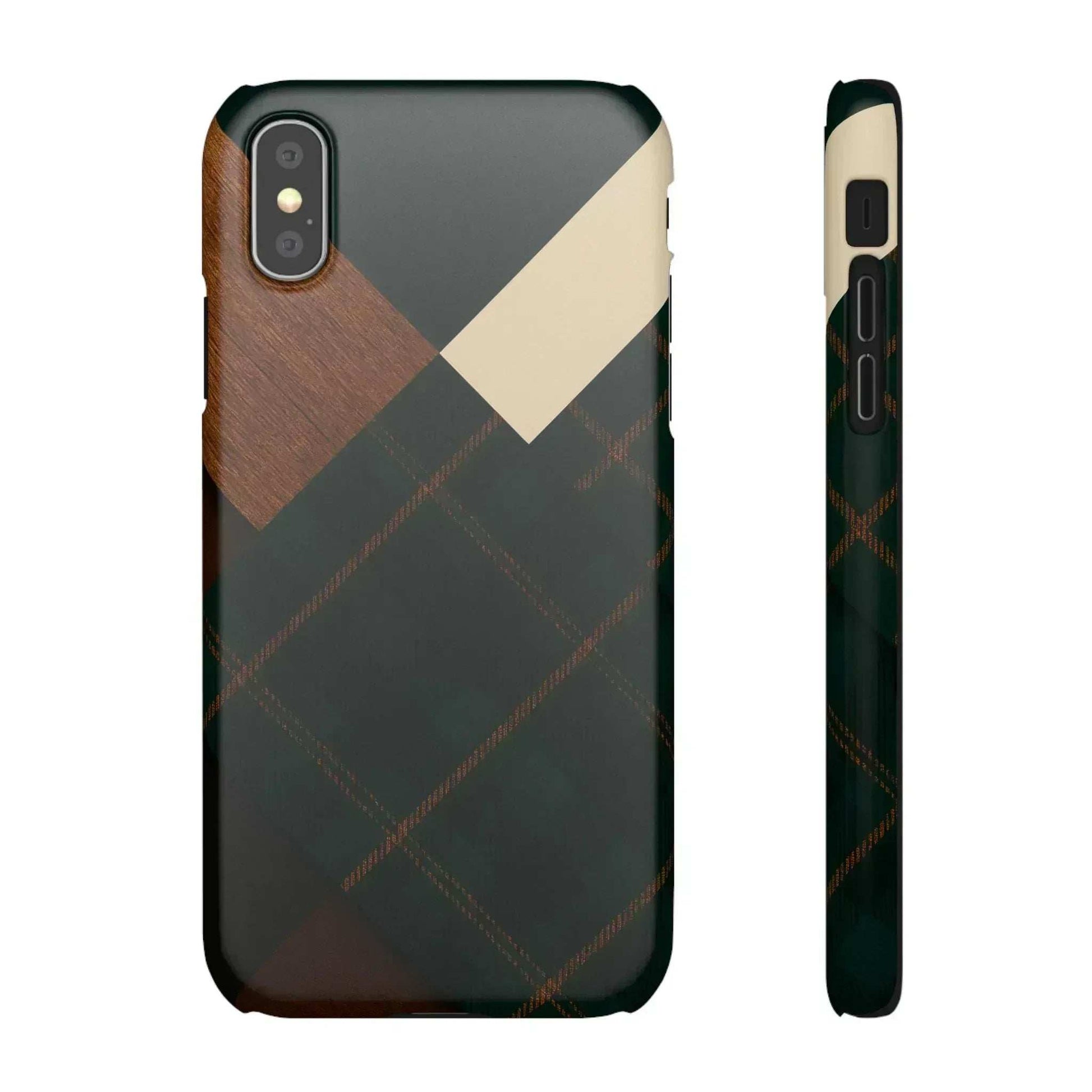 Rustic Green Phone Case for iPhone 8-16 and Galaxy S20-S24 - KARARMDESIGN