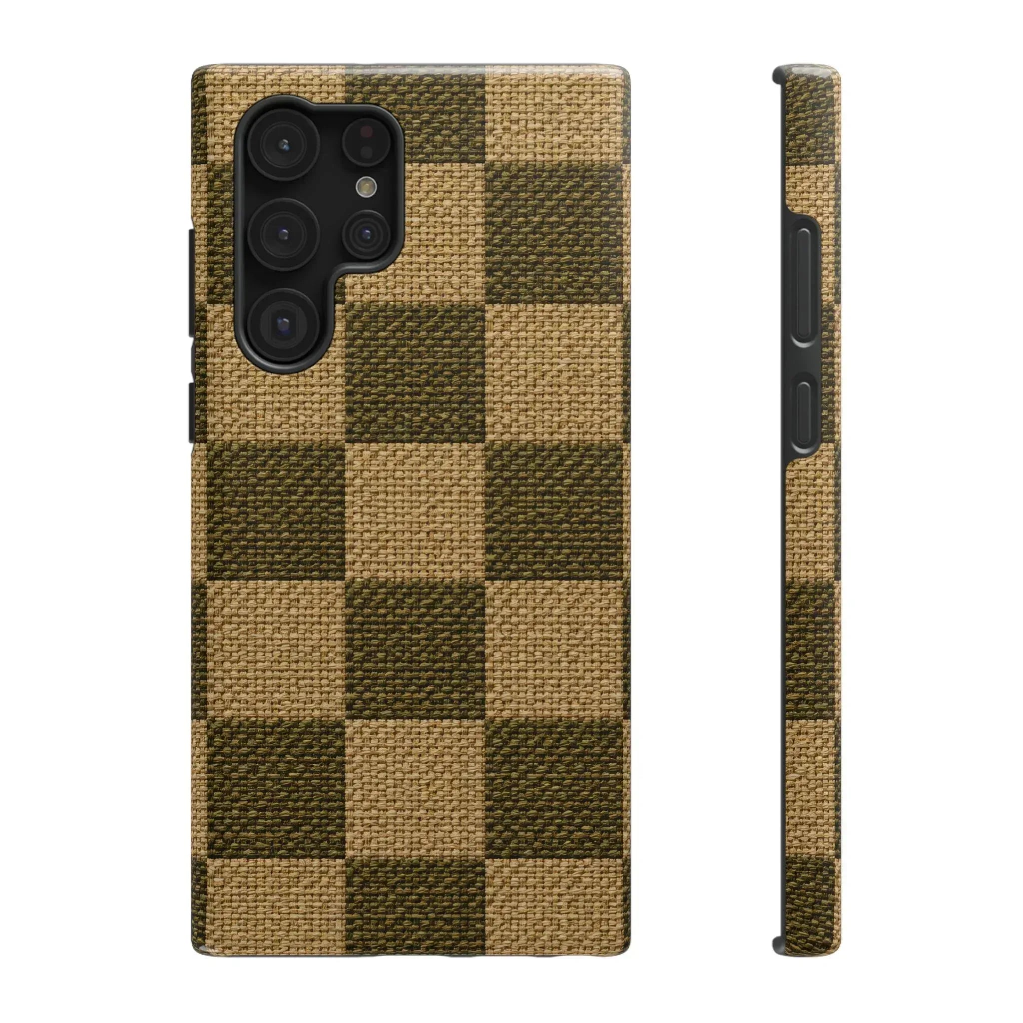 Rustic Woven Phone Case for iPhone 11-17 and Galaxy S21-S22 - KARARMDESIGN
