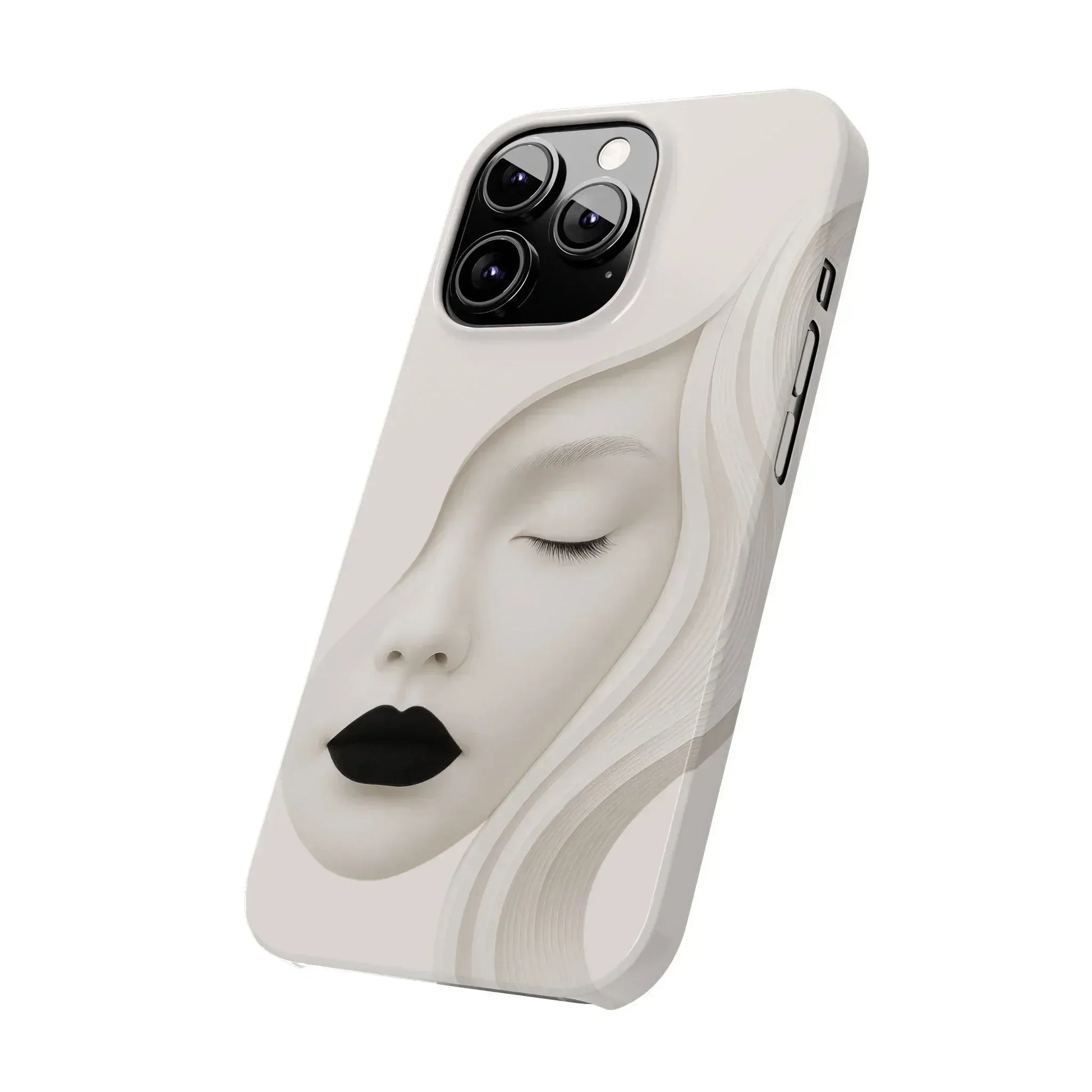 Minimalist Face Phone Case for iPhone 11-17 - KARARMDESIGN