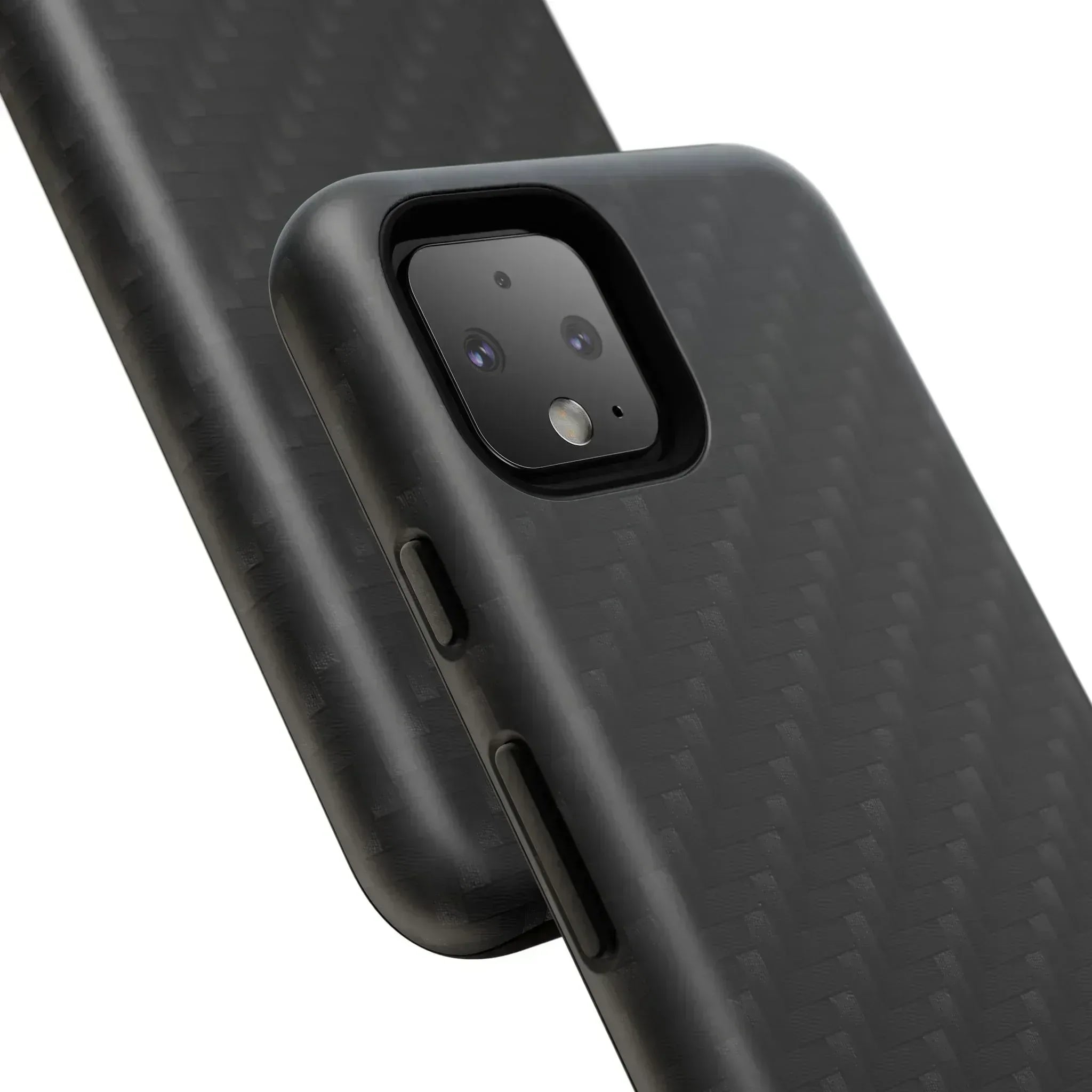 Black Carbon Phone Case for iPhone 8-16 and Google Pixel up to 9 - KARARMDESIGN