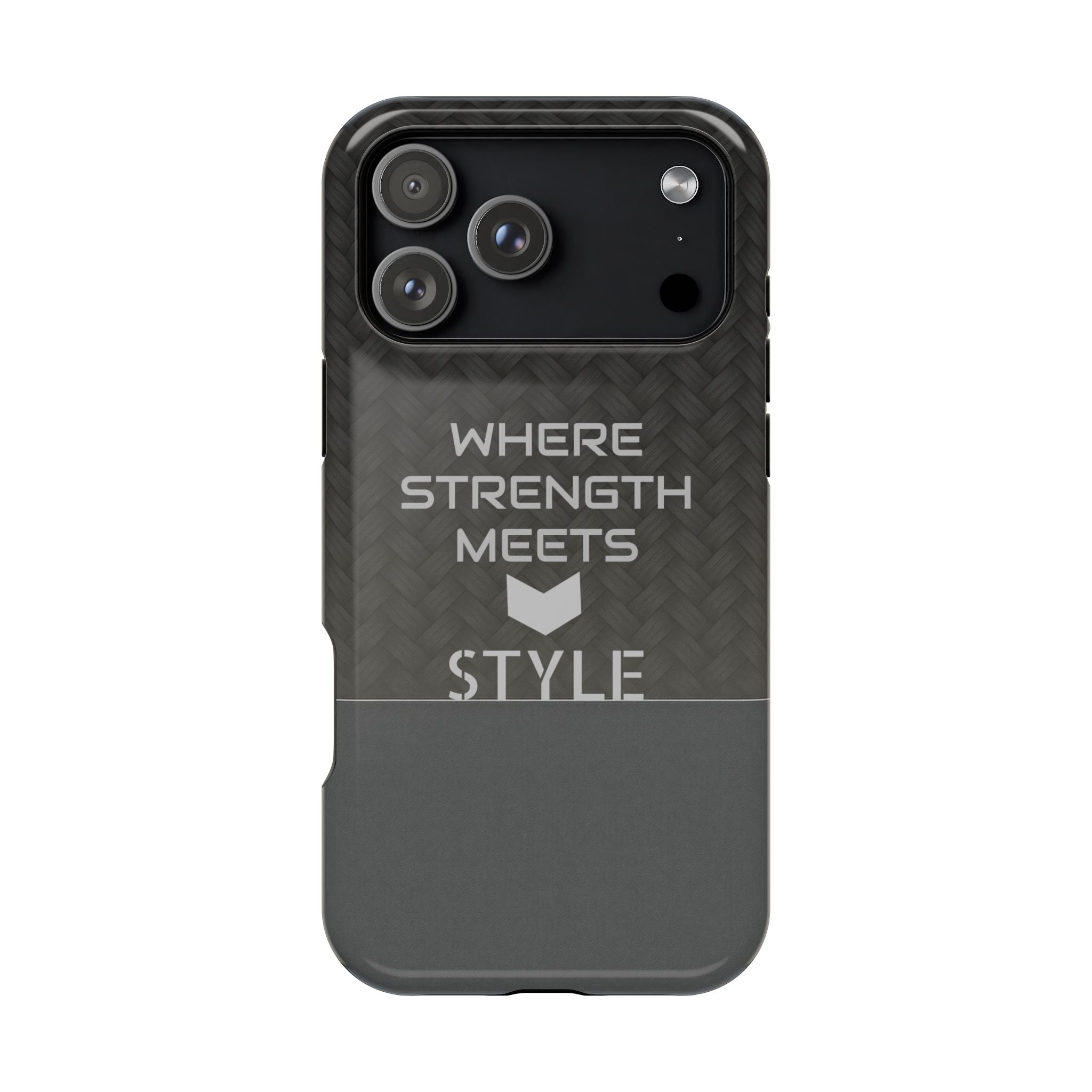 Gray Carbon Phone Case for iPhone 12-16 and Galaxy S21-S22