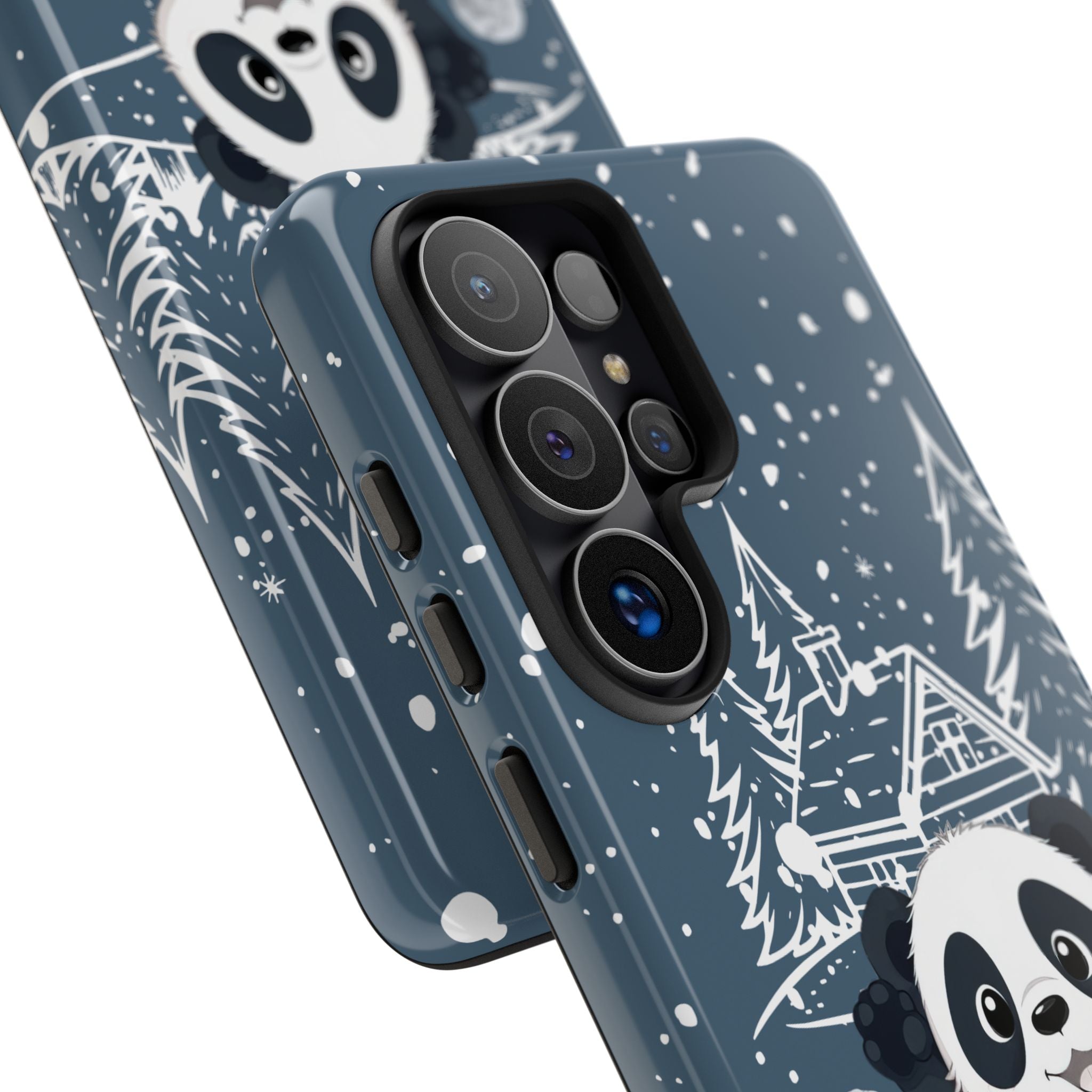 Cute Panda Phone Case for Samsung Galaxy S20–S26 & Google Pixel 6–9