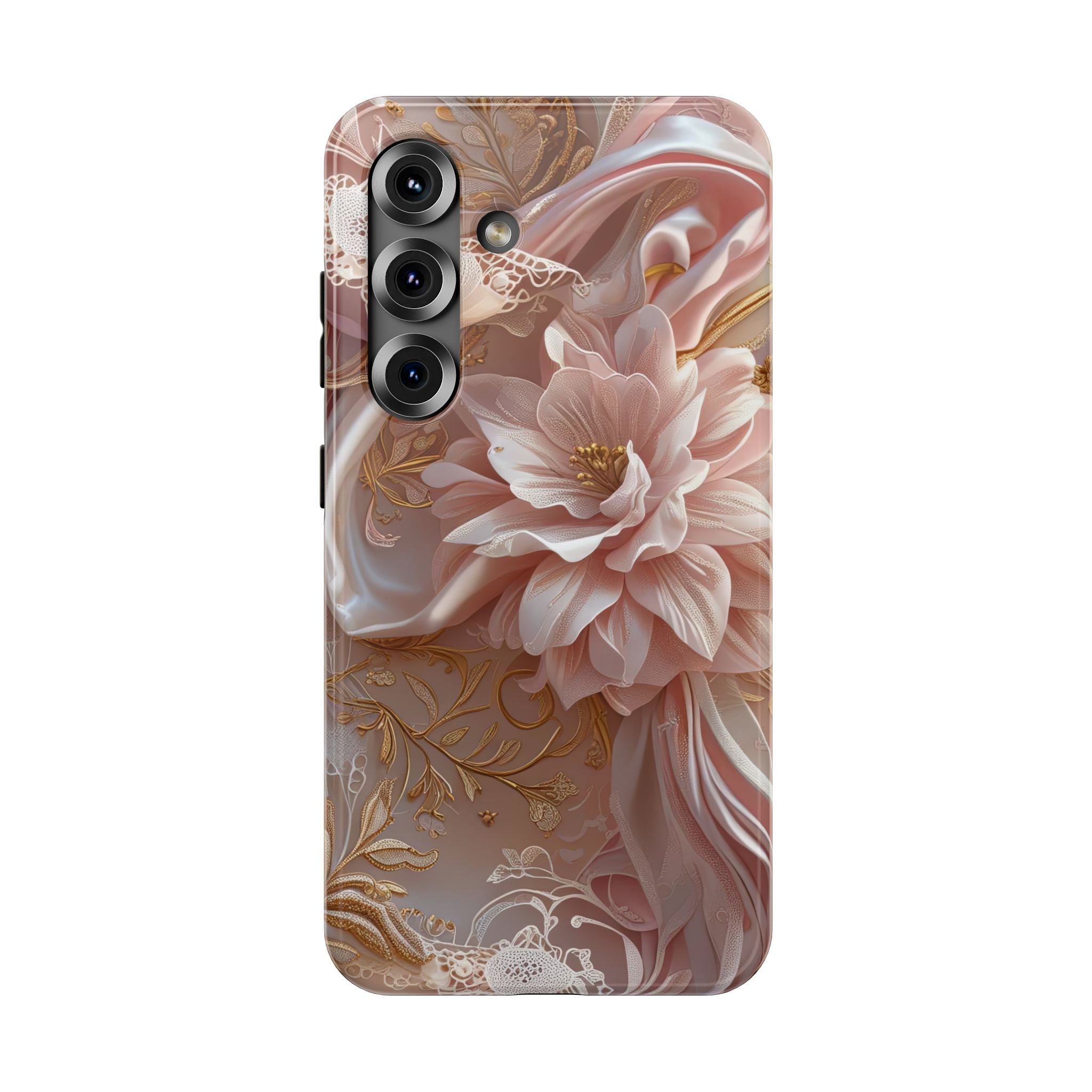 Elegant Floral Phone Case for iPhone 11–17, 16e & Galaxy S22–S26