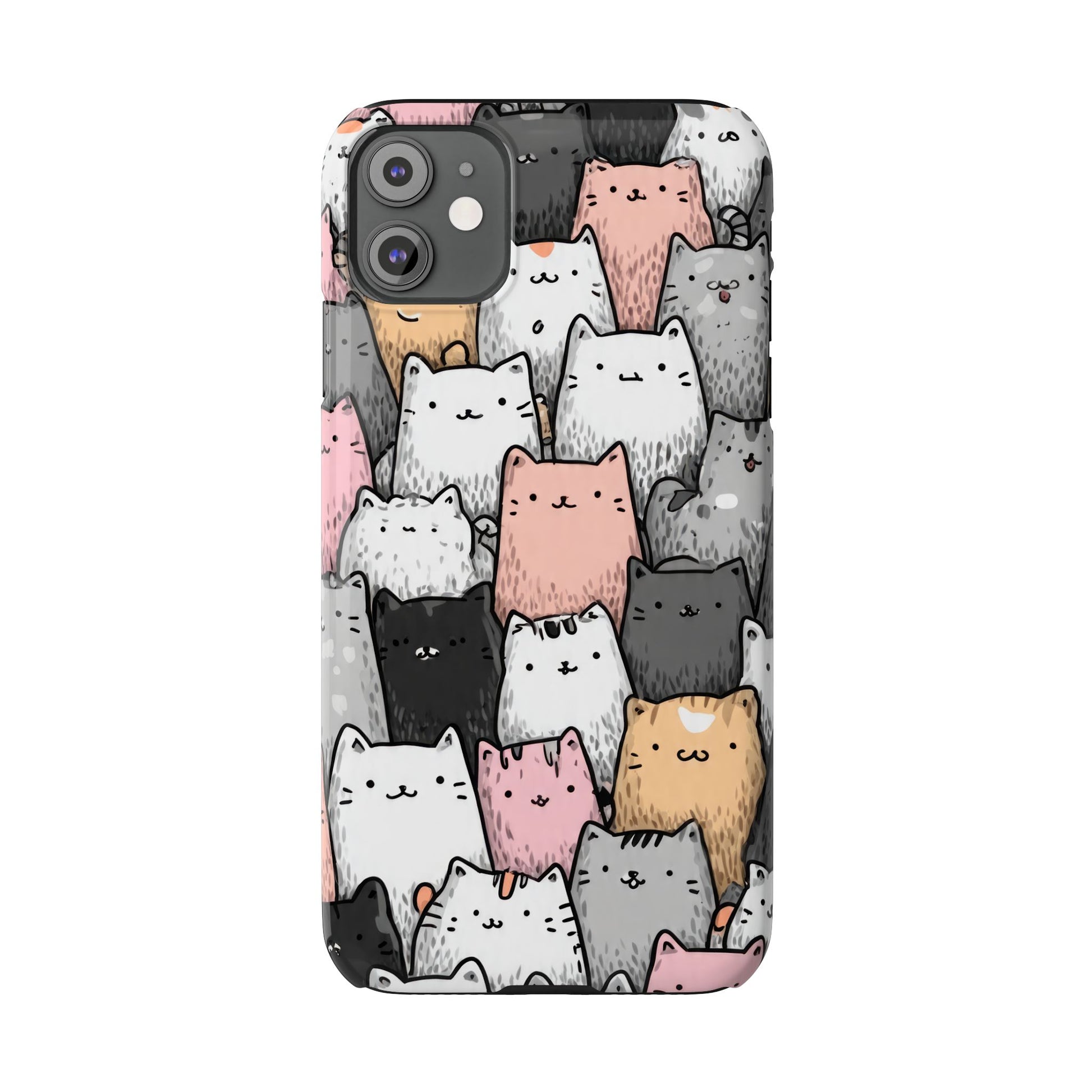 Cat Carnival Phone Case for iPhone 11-17 Models - KARARMDESIGN