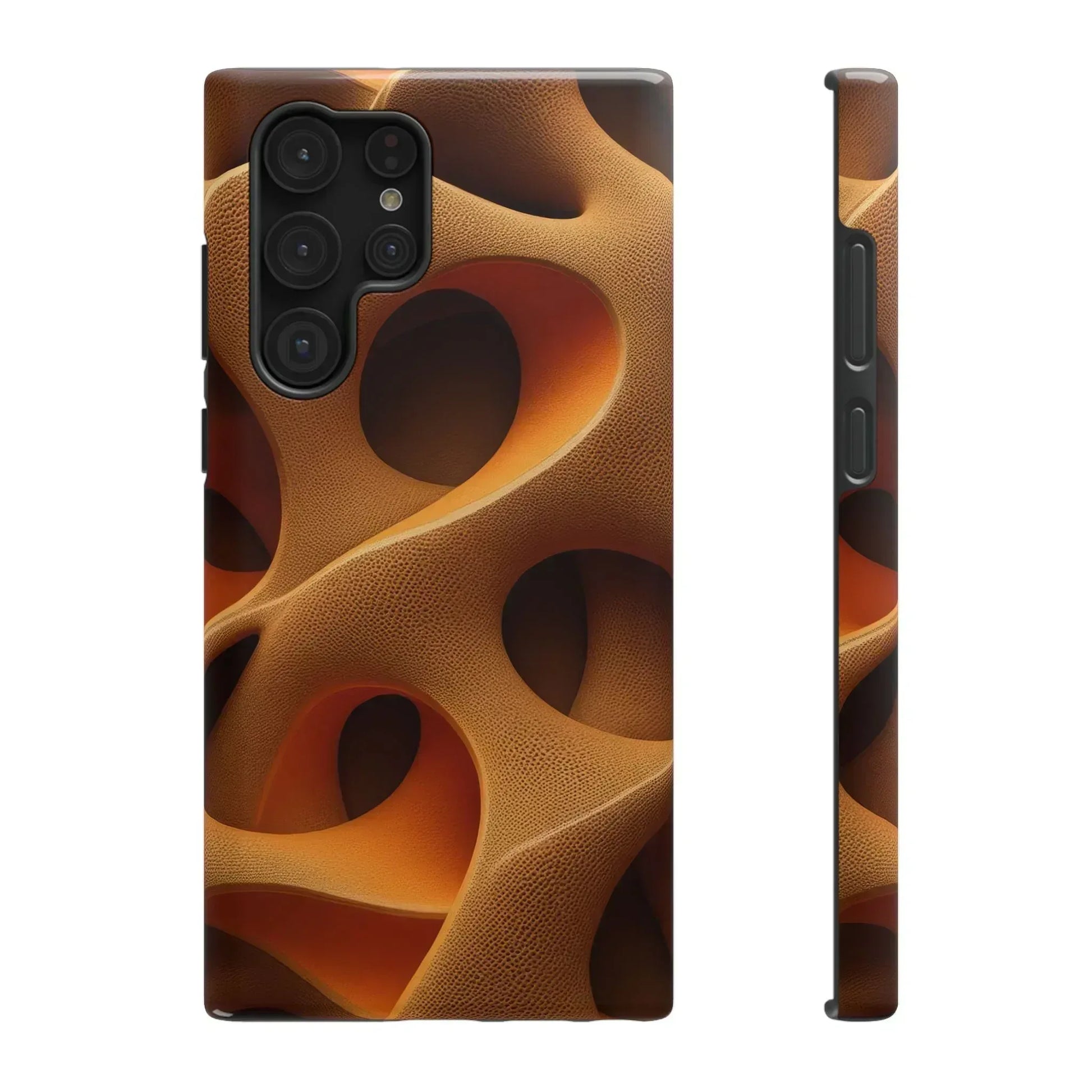 Amber Flow Phone Case for iPhone 11-17 and Galaxy S21-S22 - KARARMDESIGN