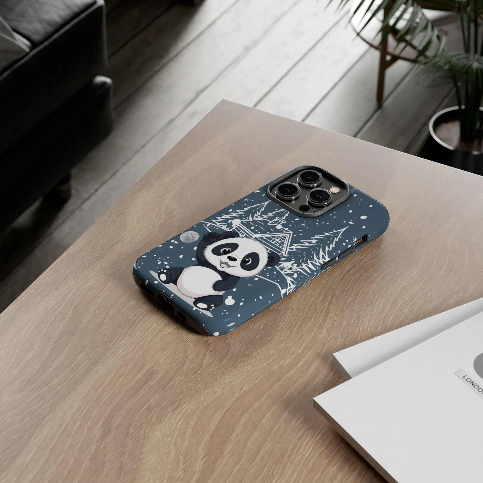 Cute Panda in a Winter Wonderland Phone Case for iPhone 8-17 - KARARMDESIGN
