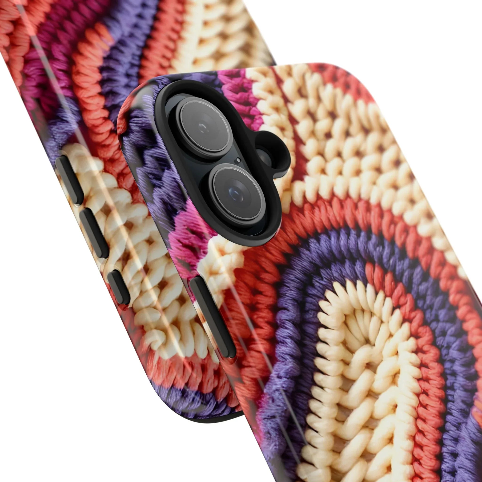 Handwoven Textile Art Phone Case for iPhone 11-17 and Galaxy S21-S25 - KARARMDESIGN